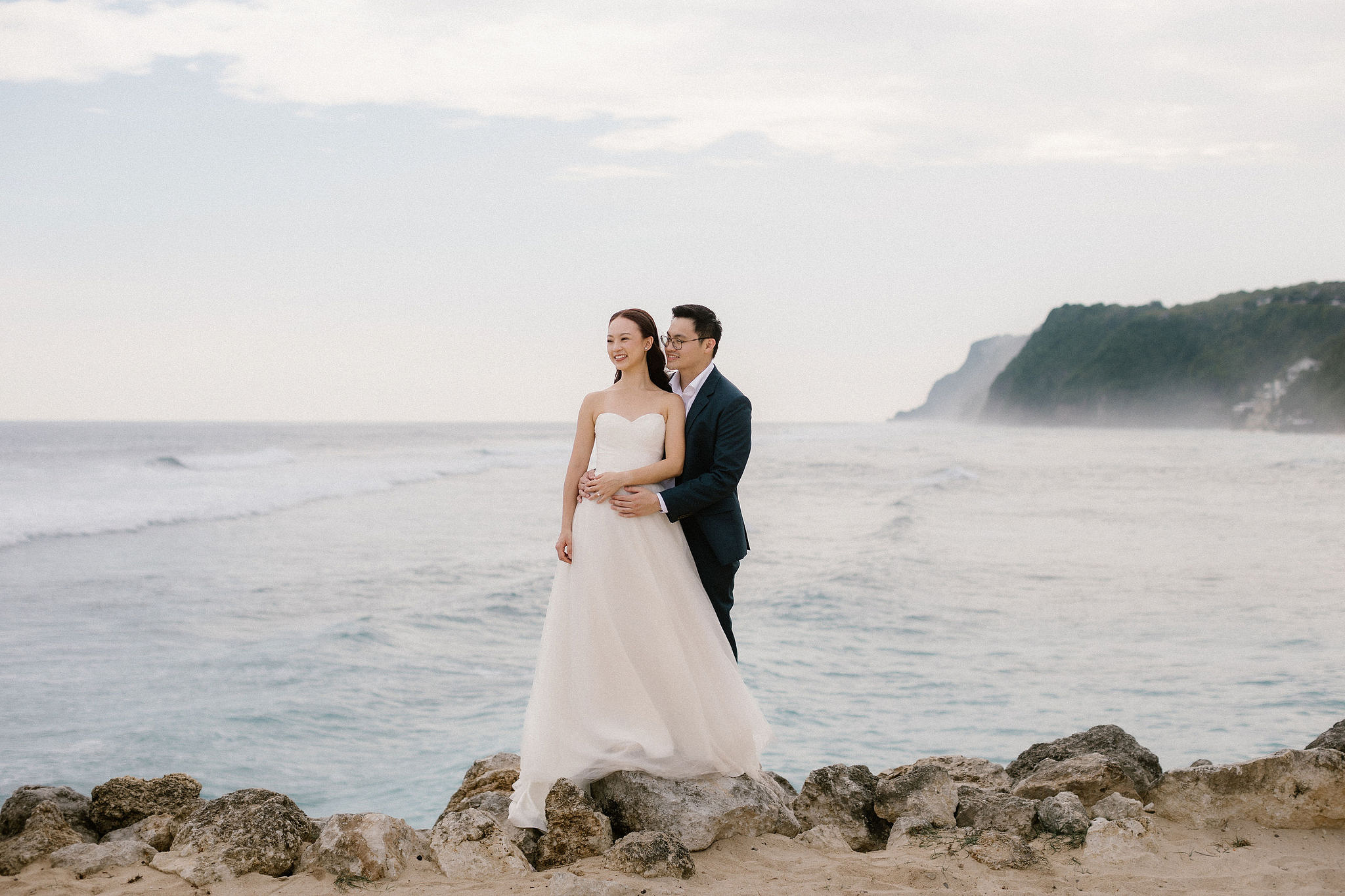 Bali Pre-Wedding Photoshoot | Pinggan Village, Lava Fields, Twin Cliff Valley & Beach at Twin Cliff Valley & Beach pre-wedding photo