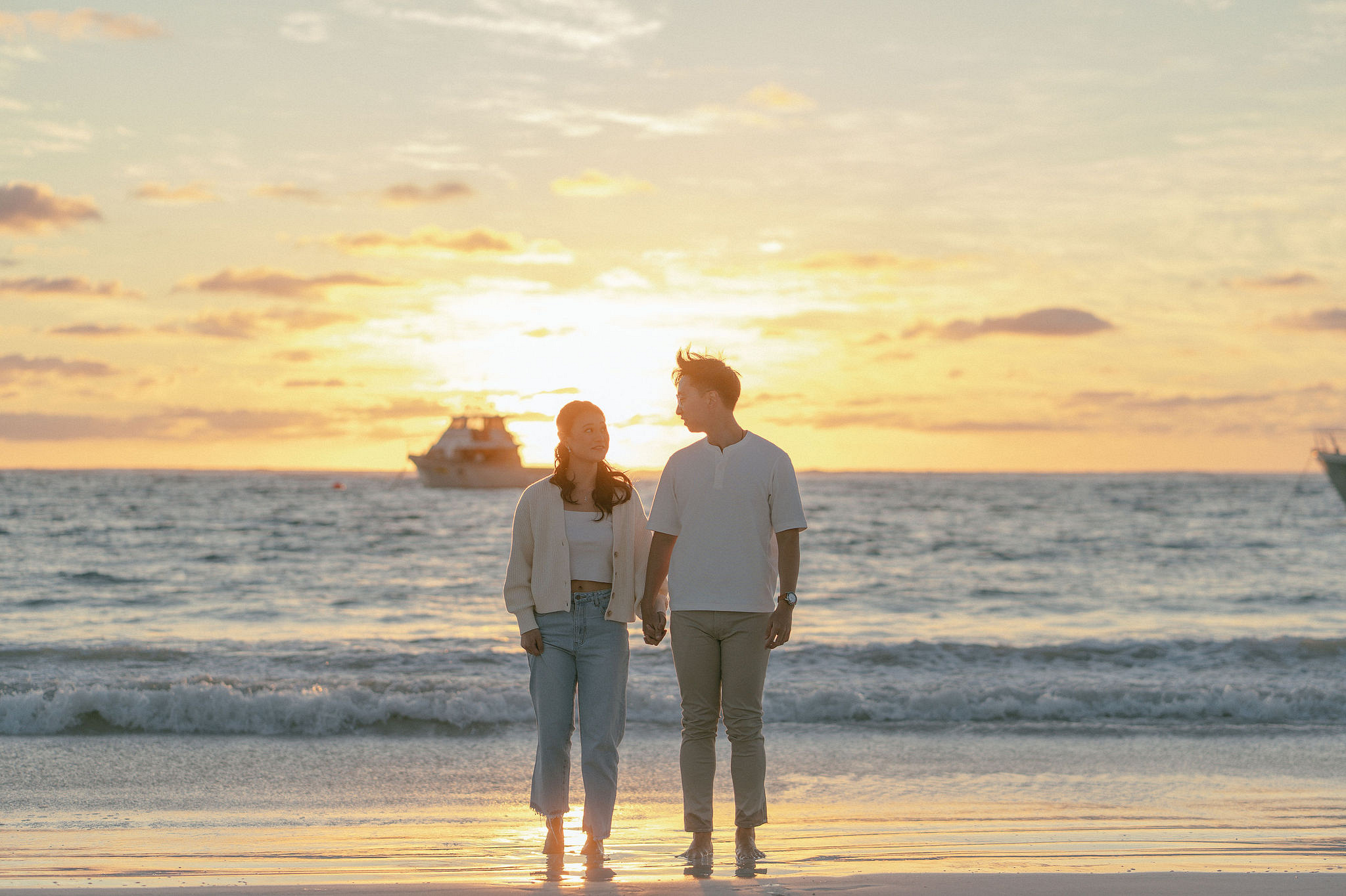 Perth Pre-Wedding Photoshoot | Wanneroo Pines, Yanchep National Park, Lancelin & Lancelin Beach at Lancelin Beach pre-wedding photo