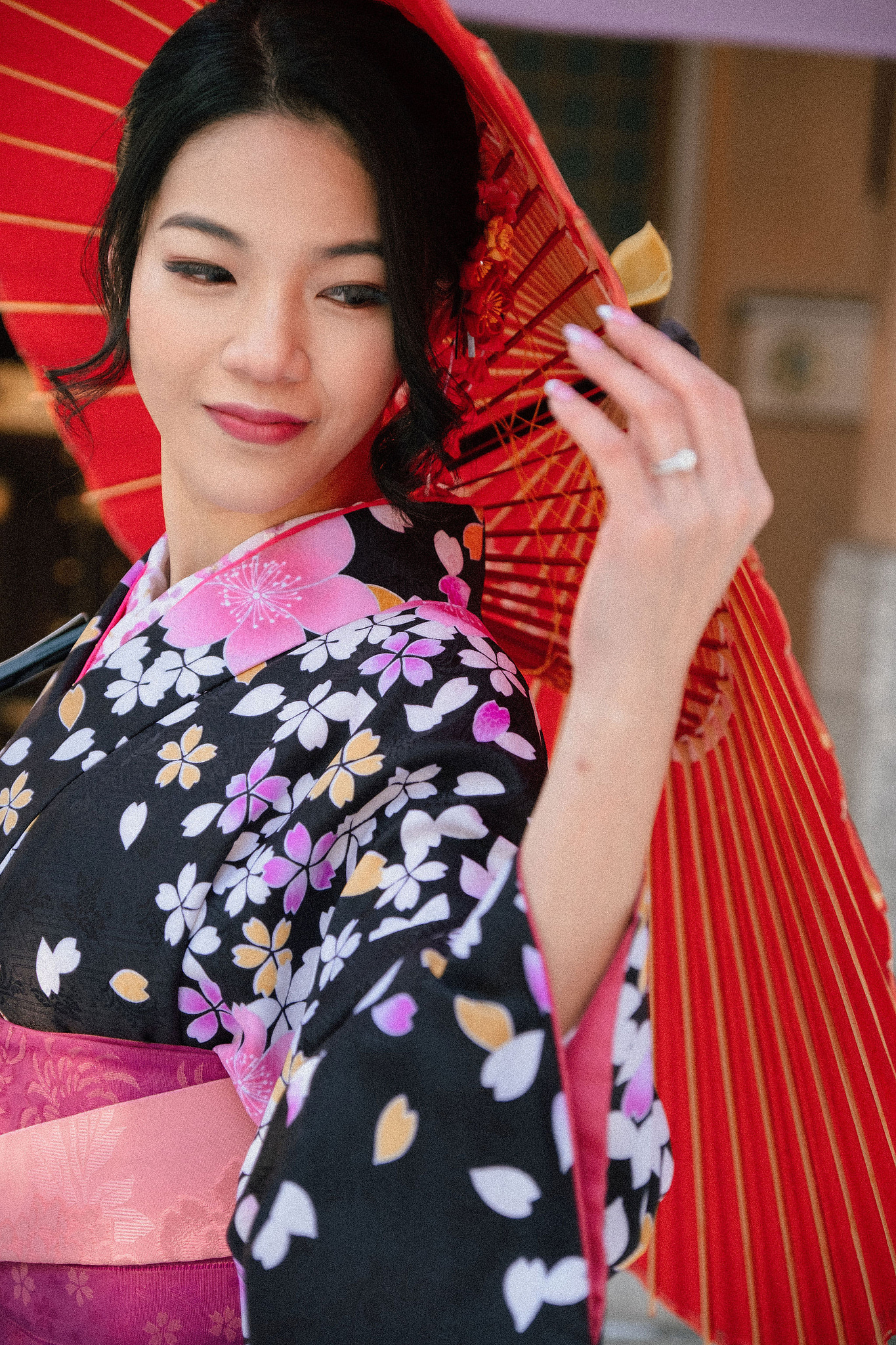 Hokkaido Pre-Wedding Photoshoot with Iyahiko Shrine, Nakajima Park, Moerenuma Park & Otaru Canal at Yahiko Shrine pre-wedding photo