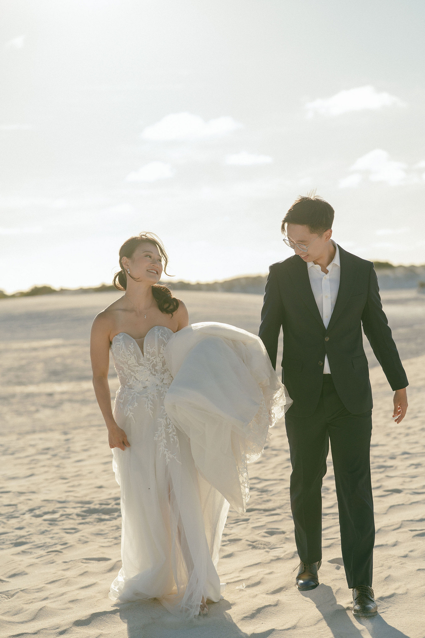 Perth Pre-Wedding Photoshoot | Wanneroo Pines, Yanchep National Park, Lancelin & Lancelin Beach at Lancelin Sand Dunes pre-wedding photo