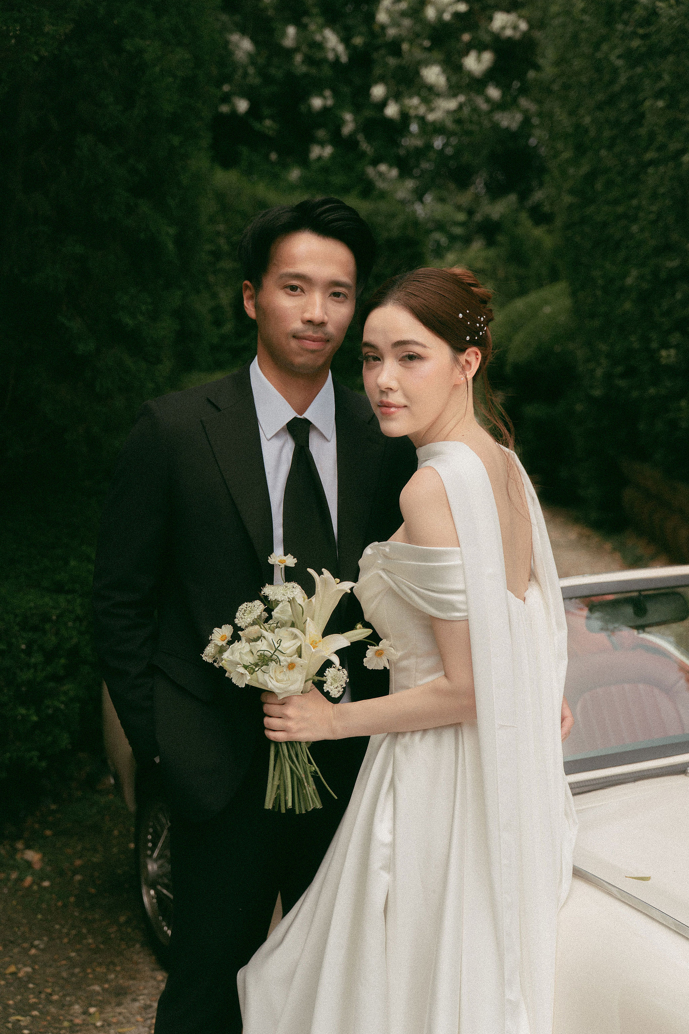 Ho Chi Minh Vietnam Pre-Wedding Photoshoot | European Film Studio, Market Streets & Saigon Bridge at Jardin de Rom pre-wedding photo