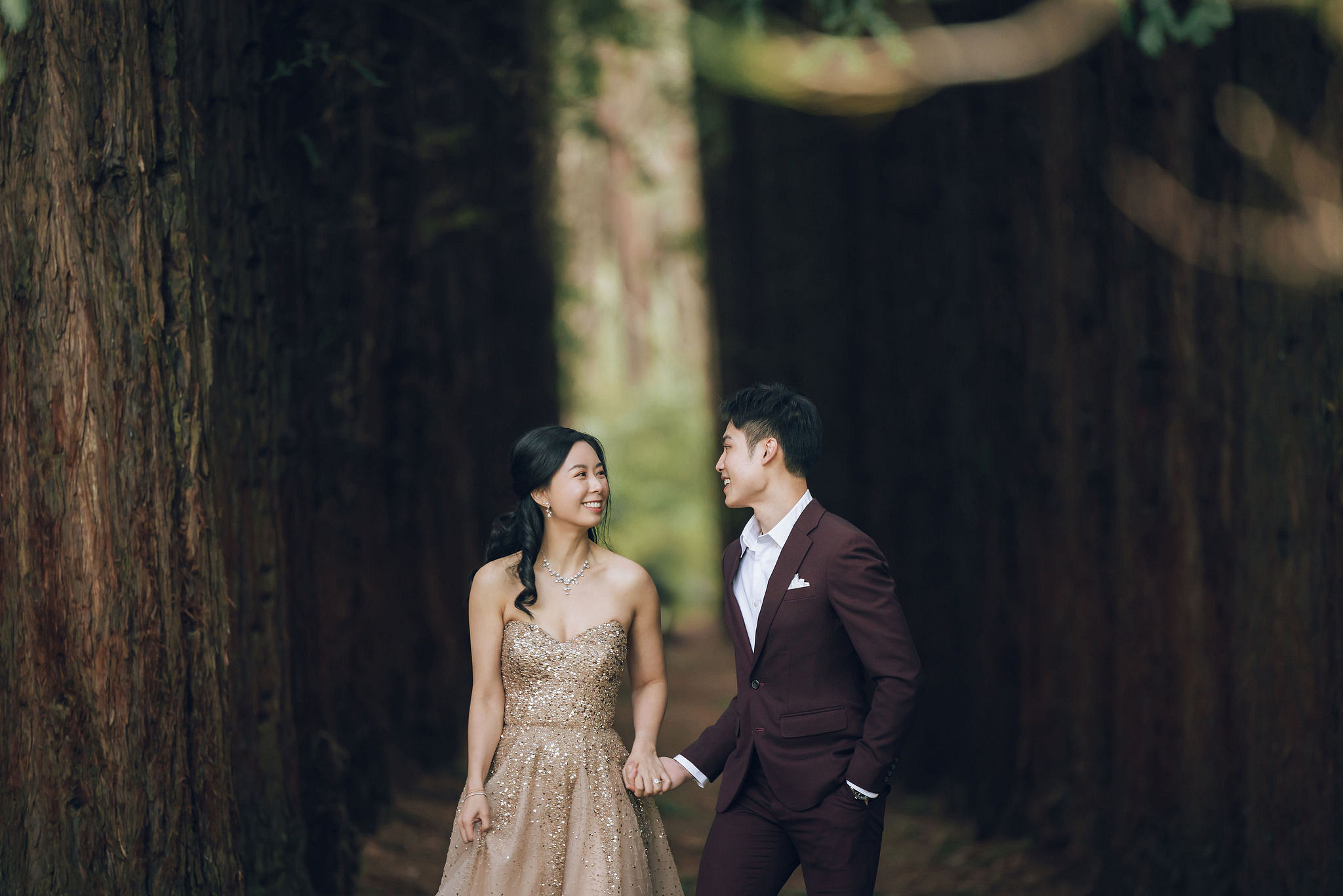 Melbourne Pre-Wedding Photoshoot | Redwood Forest, Higher Ground Cafe & Carlton Gardens at Redwood Forest pre-wedding photo