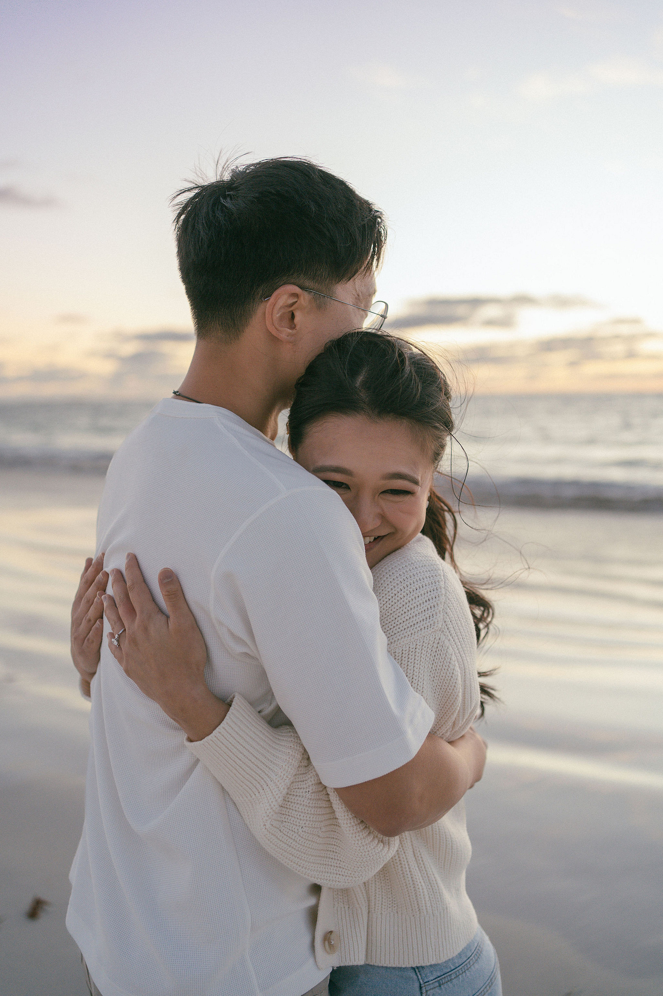 Perth Pre-Wedding Photoshoot | Wanneroo Pines, Yanchep National Park, Lancelin & Lancelin Beach at Lancelin Beach pre-wedding photo
