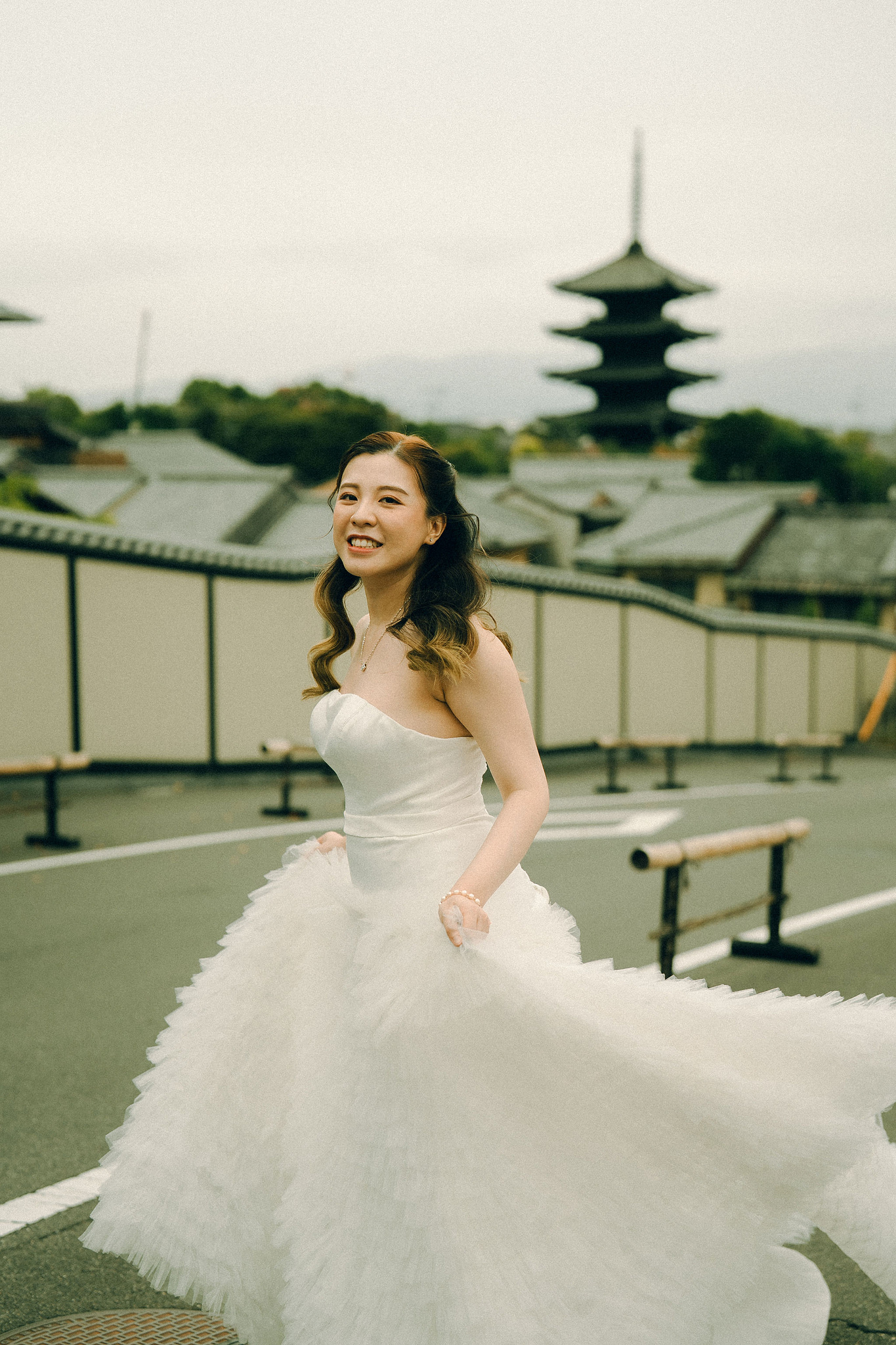 Kyoto Pre-Wedding Photoshoot | Fushimi Inari, Gion & Nara Park at Gion District & Historic Streets pre-wedding photo