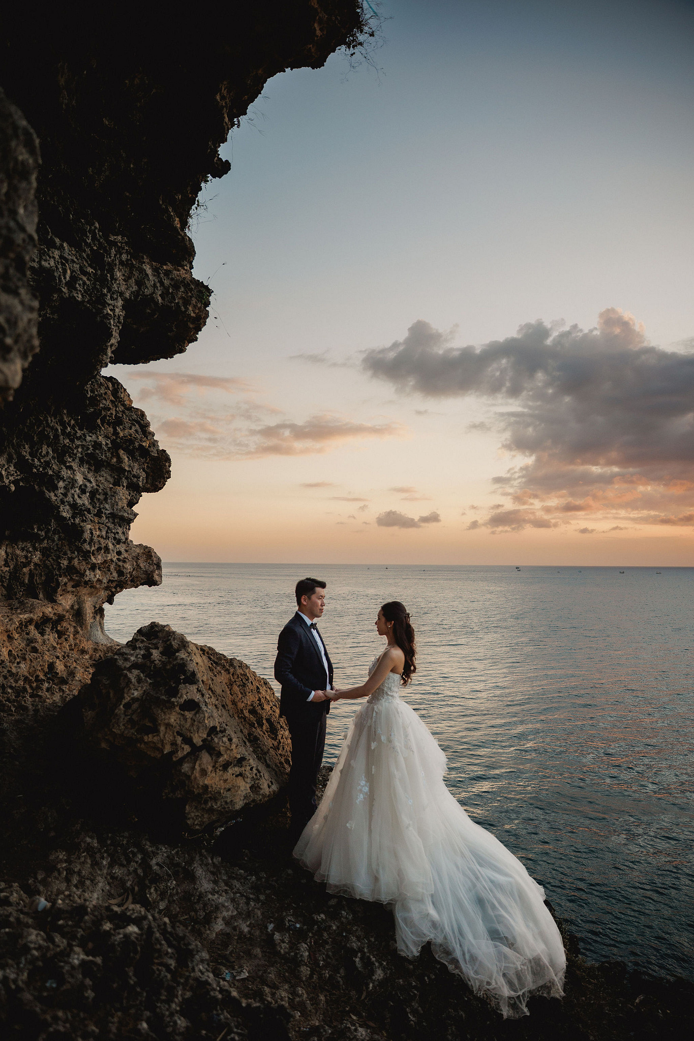 Bali Pre-Wedding Photoshoot | Mt. Batur Lava Fields, Blangsinga Waterfall & Balangan Beach at Balangan Beach pre-wedding photo