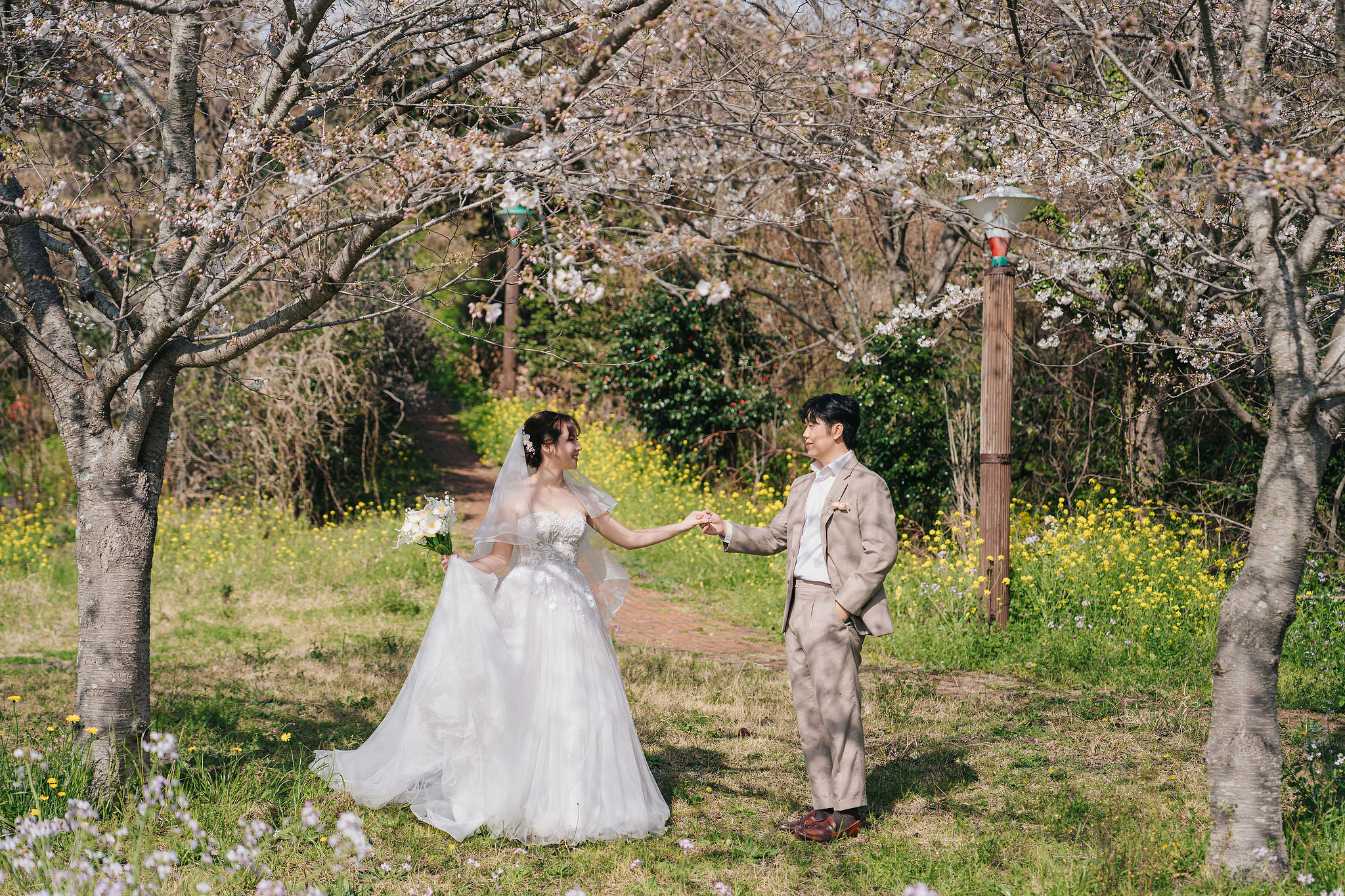 Jeju Pre-Wedding Photoshoot | Wangimae Forest, Yerae Ecological Park & Geumneung Beach at Yerae Ecological Park pre-wedding photo