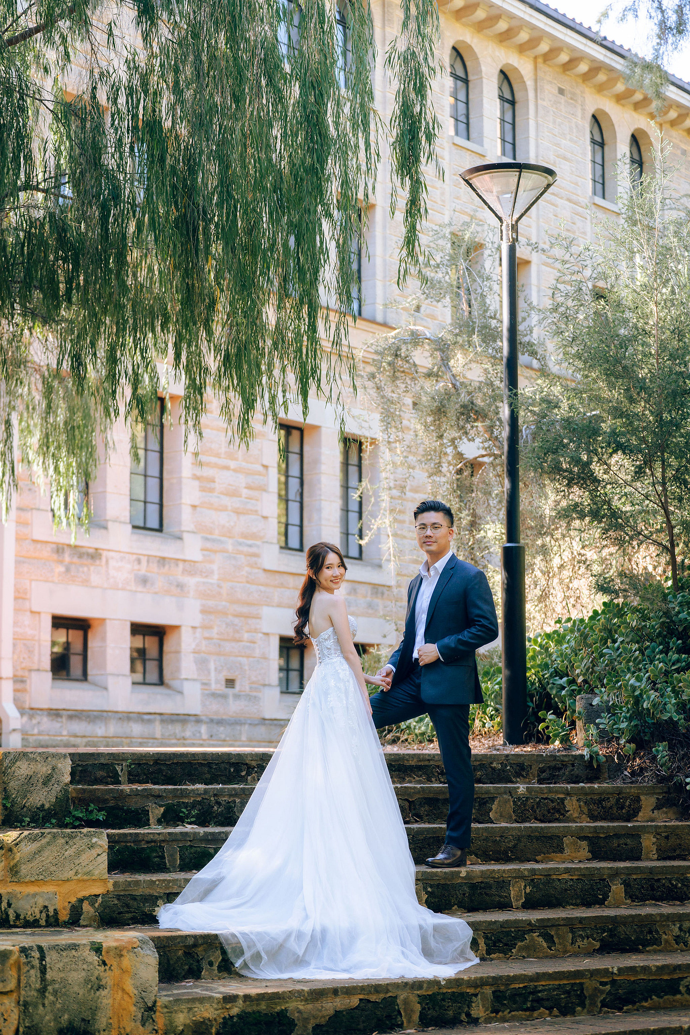 Perth Pre-Wedding Photoshoot | Lancelin, State Buildings & UWA at University of Western Australia pre-wedding photo