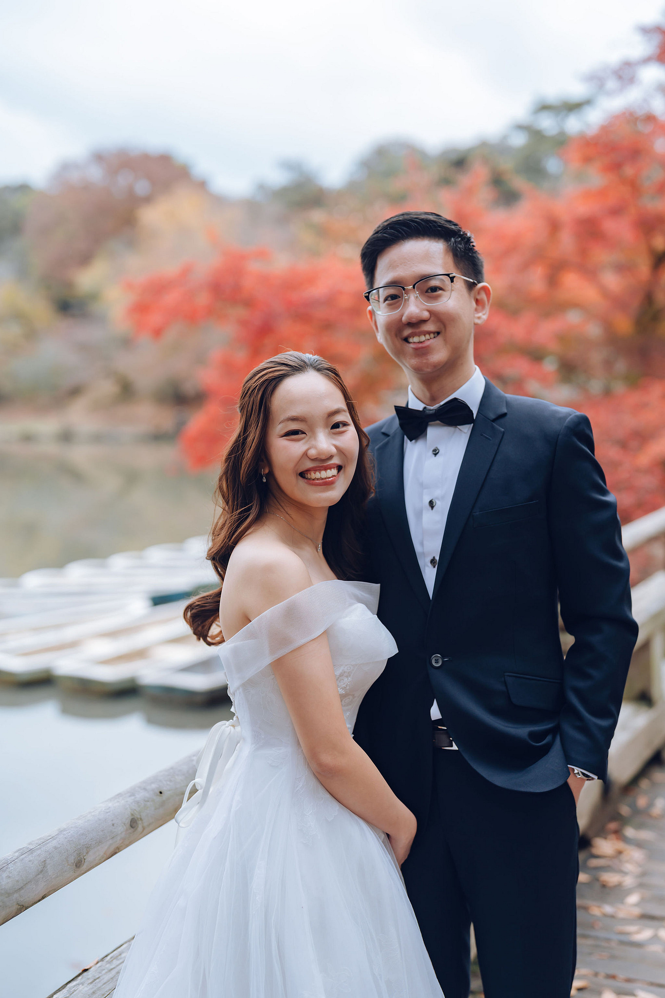 Kyoto Pre-Wedding Photoshoot | Kamo River, Nara Deer Park & Mt. Wakakusa at Nara Deer Park pre-wedding photo