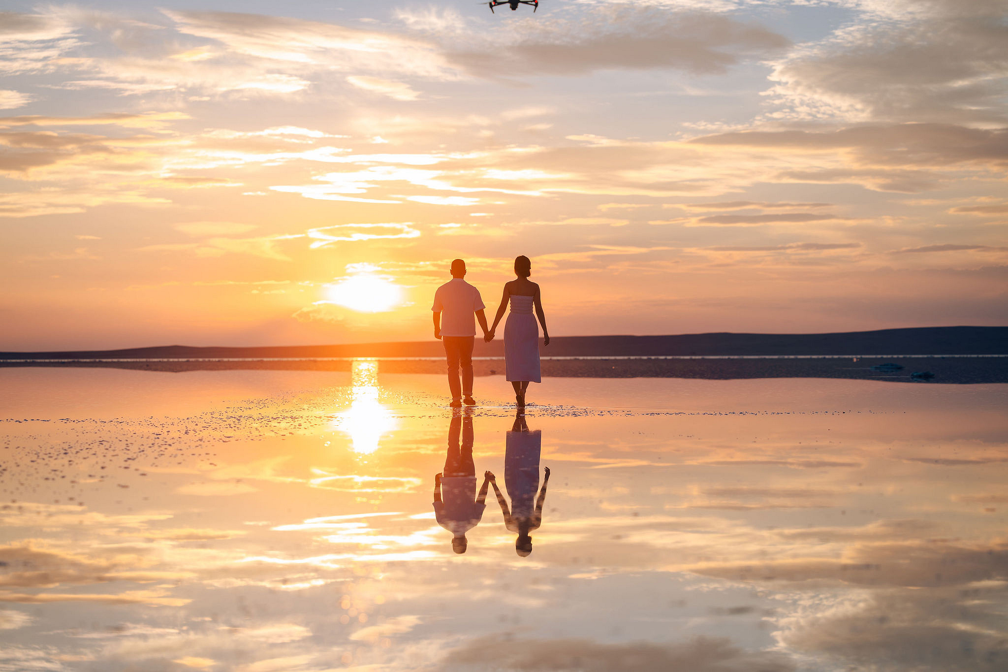 Cappadocia Pre-Wedding Photoshoot | Love Valley, Canyon, Lunar Cappadocian Hotel & Lake Tuz at Salt Lake pre-wedding photo
