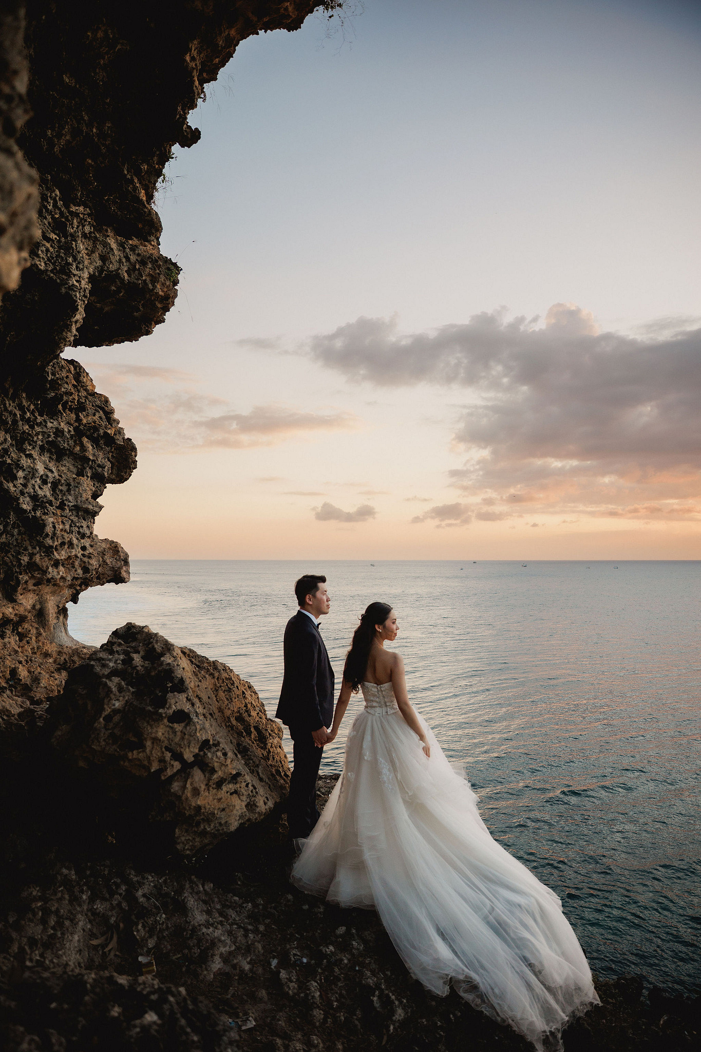 Bali Pre-Wedding Photoshoot | Mt. Batur Lava Fields, Blangsinga Waterfall & Balangan Beach at Balangan Beach pre-wedding photo