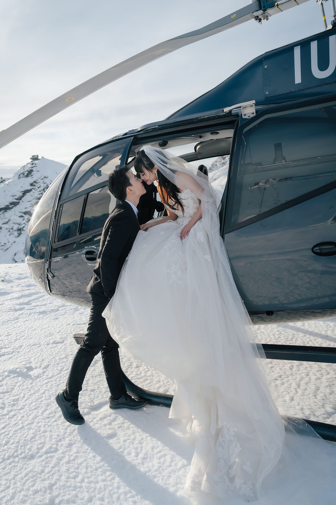 New Zealand Pre-Wedding Photoshoot | Lake Wakatipu, Fog Peak, Lake Tekapo, Glacier & Mount Cook National Park at Fog Peak pre-wedding photo
