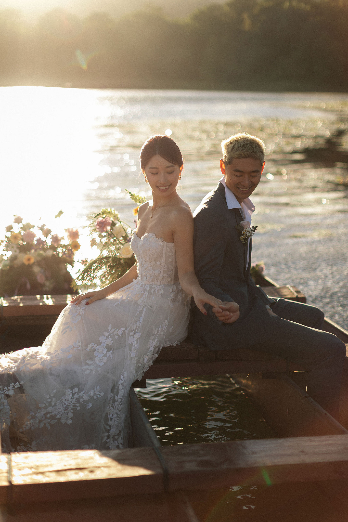 Bali Pre-Wedding Photoshoot | Lake Tamblingan, Kebun Raya Botanic Gardens & Blangsinga Waterfall at Lake Tamblingan pre-wedding photo