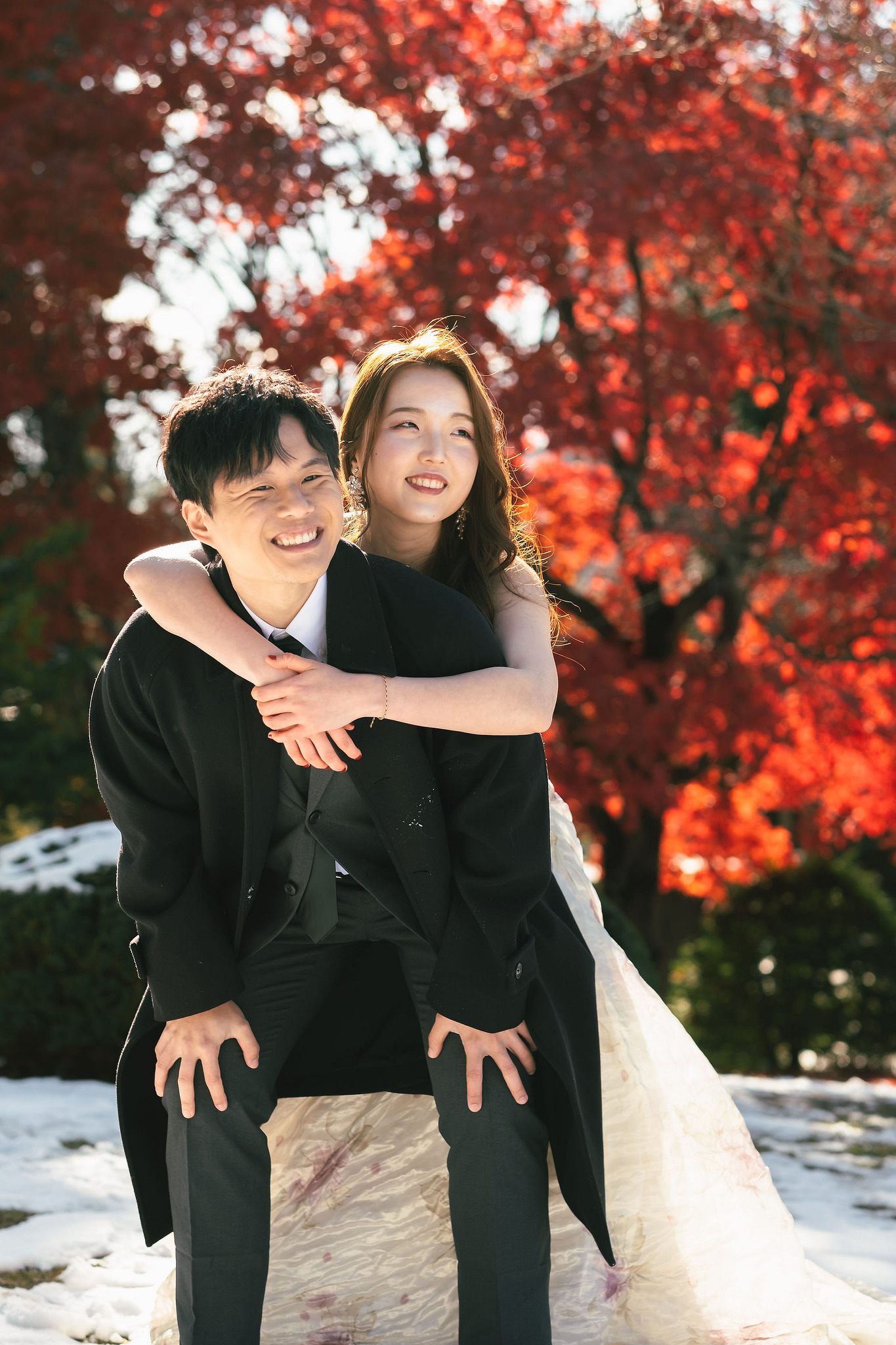 Hokkaido Pre-Wedding Photoshoot | Nakajima Park & Otaru City at Nakajima Park & Otaru City pre-wedding photo