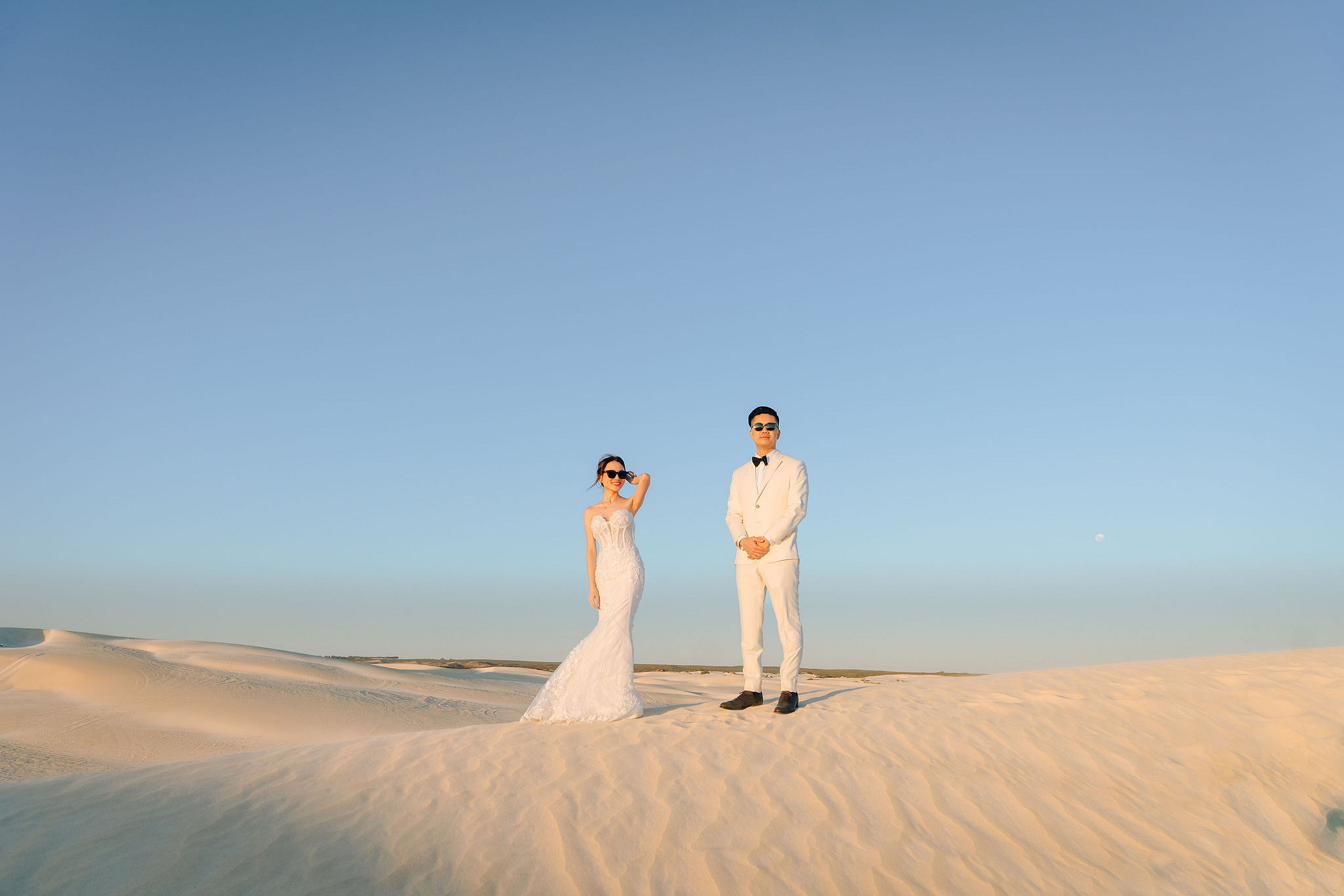 Perth Pre-Wedding Photoshoot | Lancelin, State Buildings & UWA at Lancelin Sand Dunes pre-wedding photo