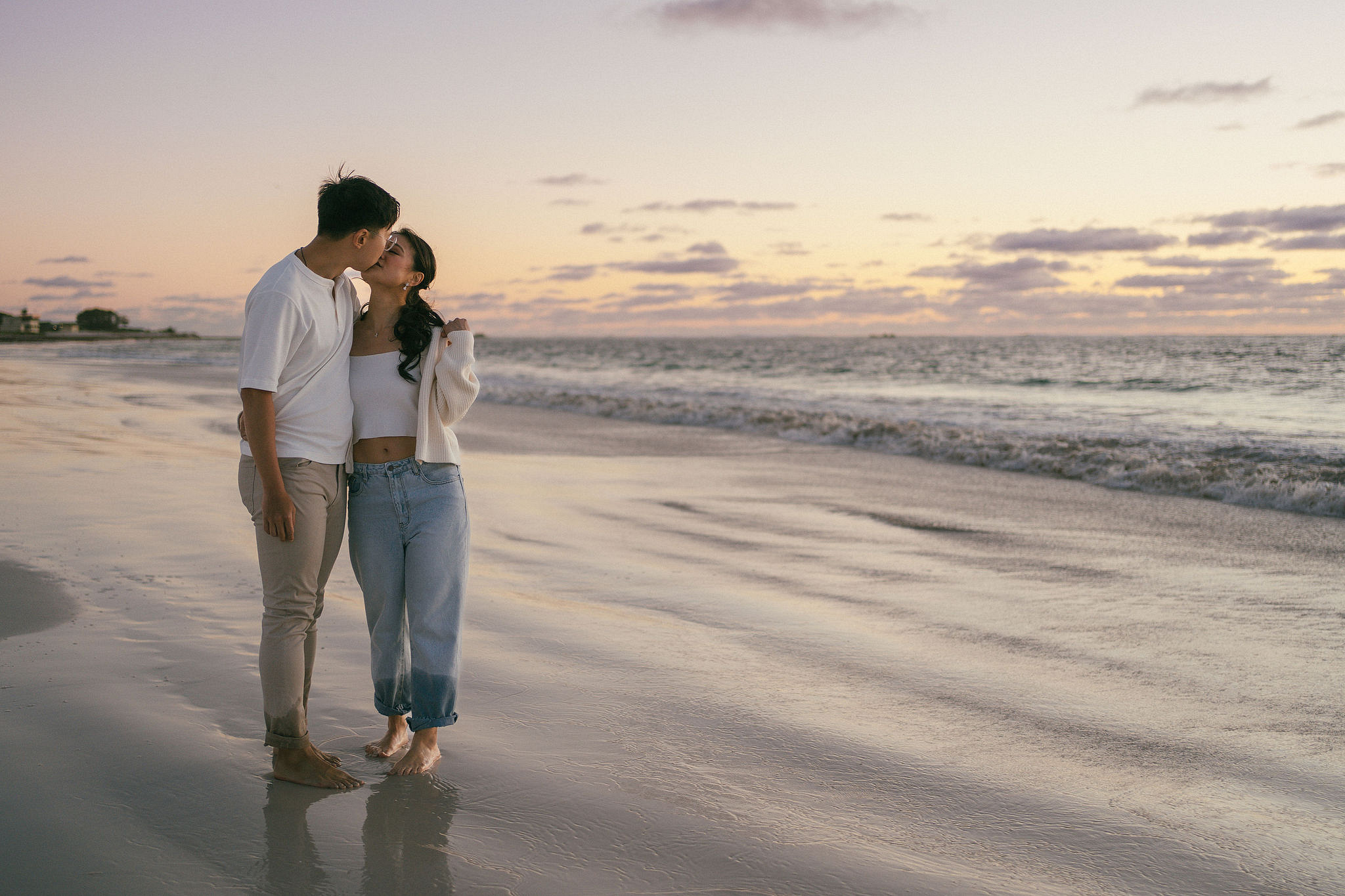 Perth Pre-Wedding Photoshoot | Wanneroo Pines, Yanchep National Park, Lancelin & Lancelin Beach at Lancelin Beach pre-wedding photo