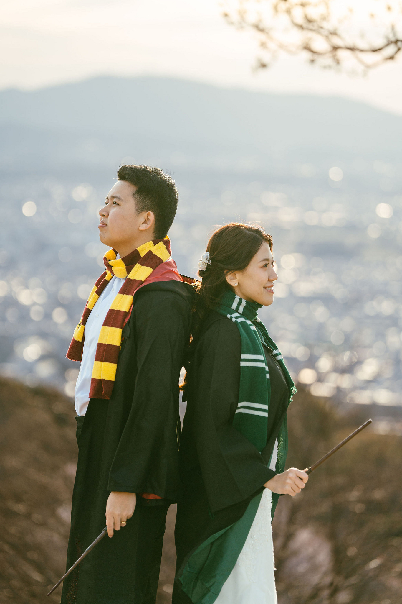Kyoto Pre-Wedding Photoshoot | Nara Park, Gion & Mount Wakakusa at Mount Wakakusa pre-wedding photo