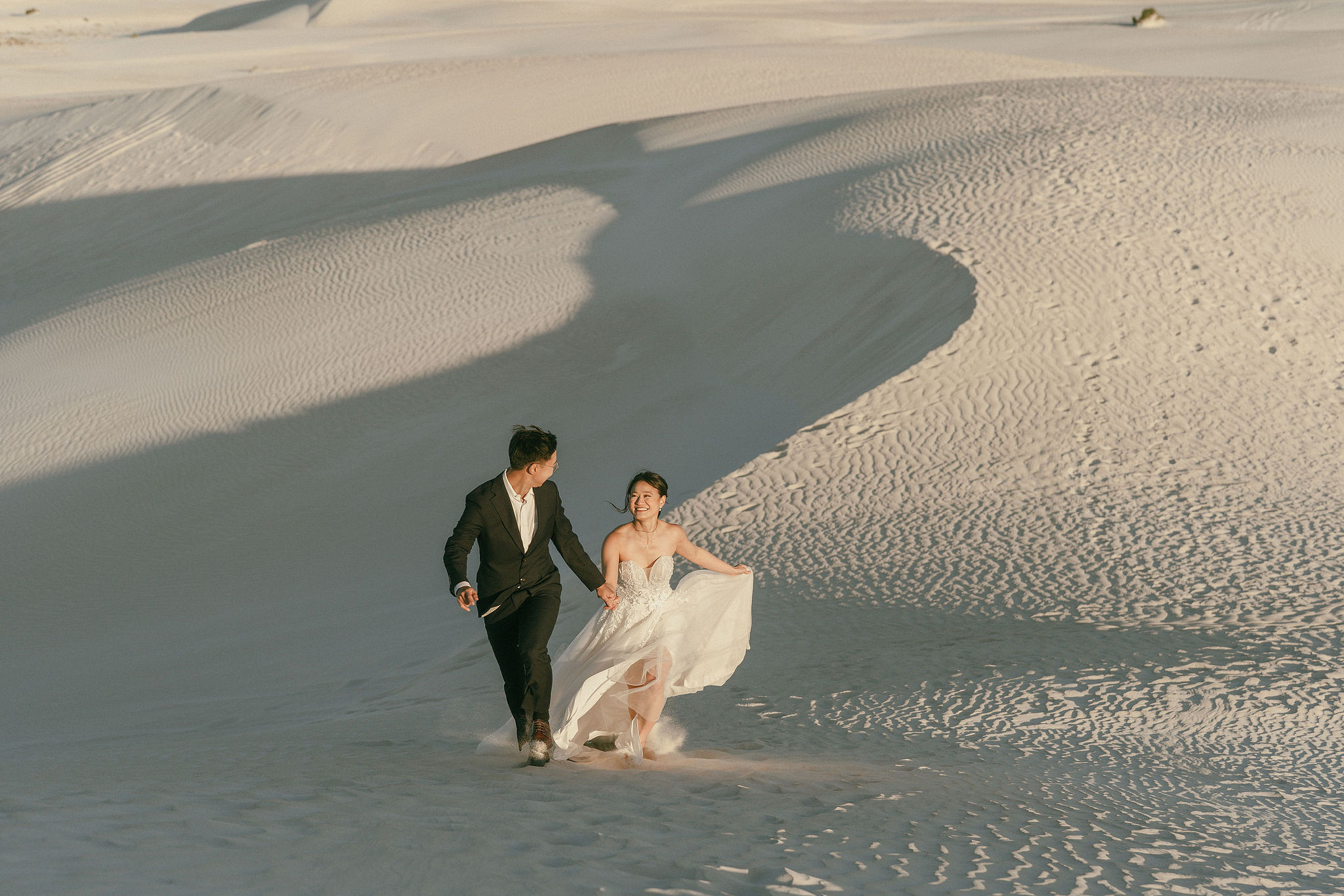 Perth Pre-Wedding Photoshoot | Wanneroo Pines, Yanchep National Park, Lancelin & Lancelin Beach at Lancelin Sand Dunes pre-wedding photo