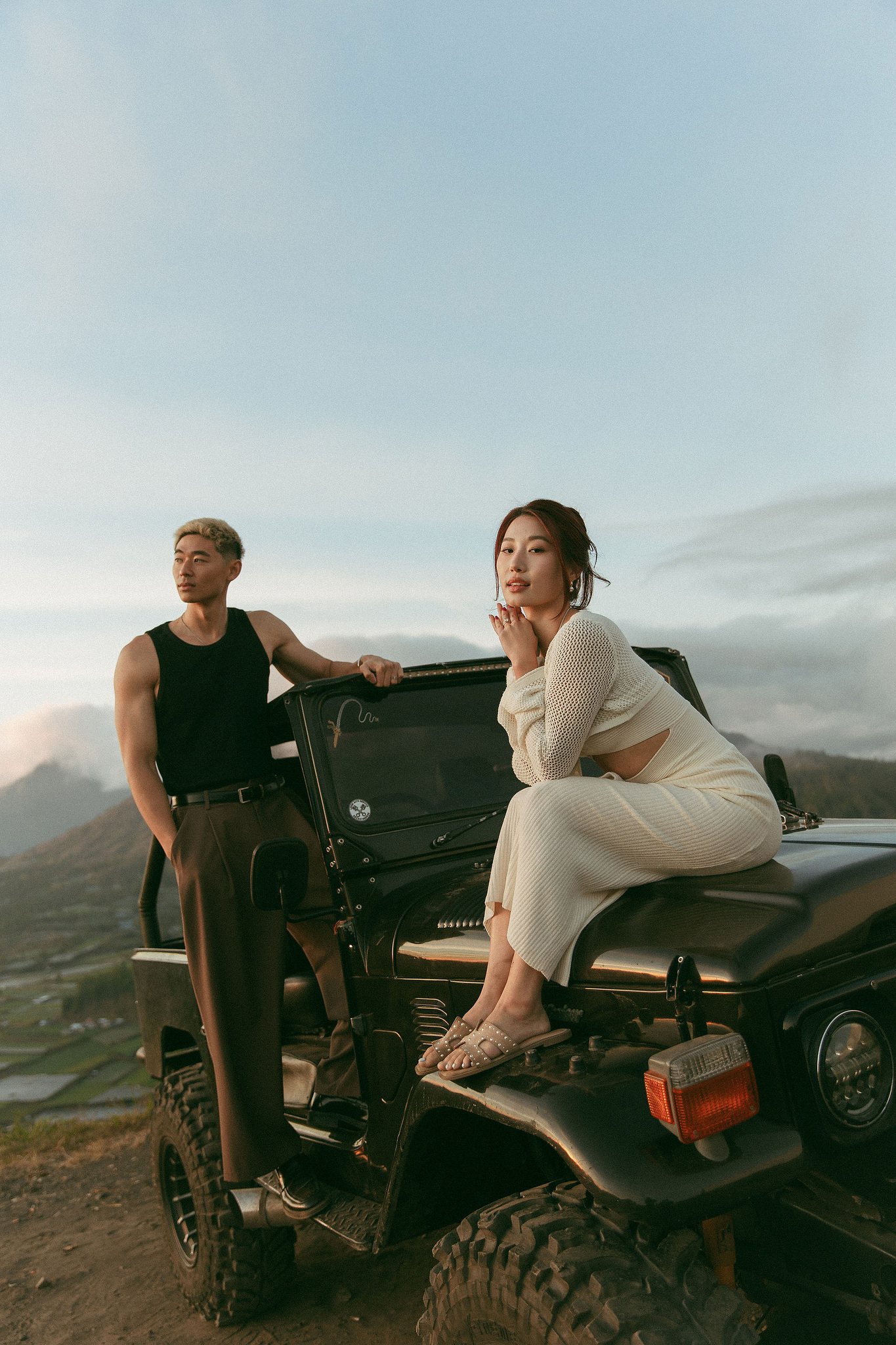 Bali Pre-Wedding Photoshoot | Mt. Batur Pinggan Village, Gelato Diner & Black Sand Beach at Mt. Batur - Pinggan Village   pre-wedding photo