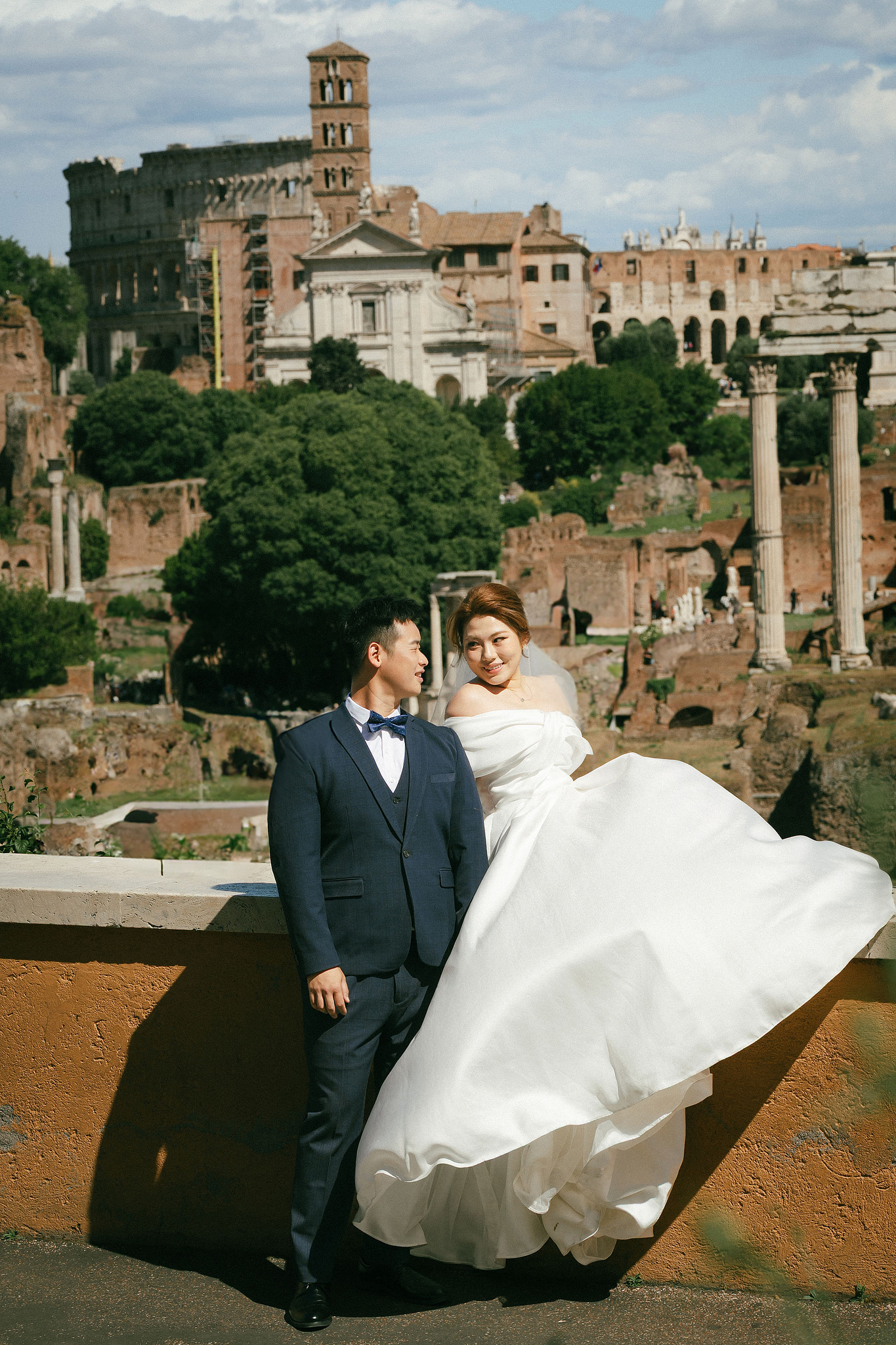 Rome Pre-Wedding Photoshoot | Rome Streets, Capitoline Hill, Basilica of St. Anthony, Villa Borghese & Giardino di Sant’Alessio at Capitoline Hill pre-wedding photo