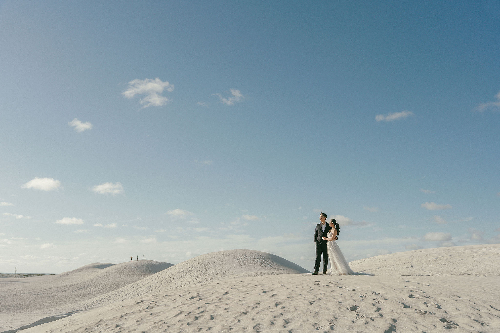 Perth Pre-Wedding Photoshoot | Wanneroo Pines, Yanchep National Park, Lancelin & Lancelin Beach at Lancelin Sand Dunes pre-wedding photo