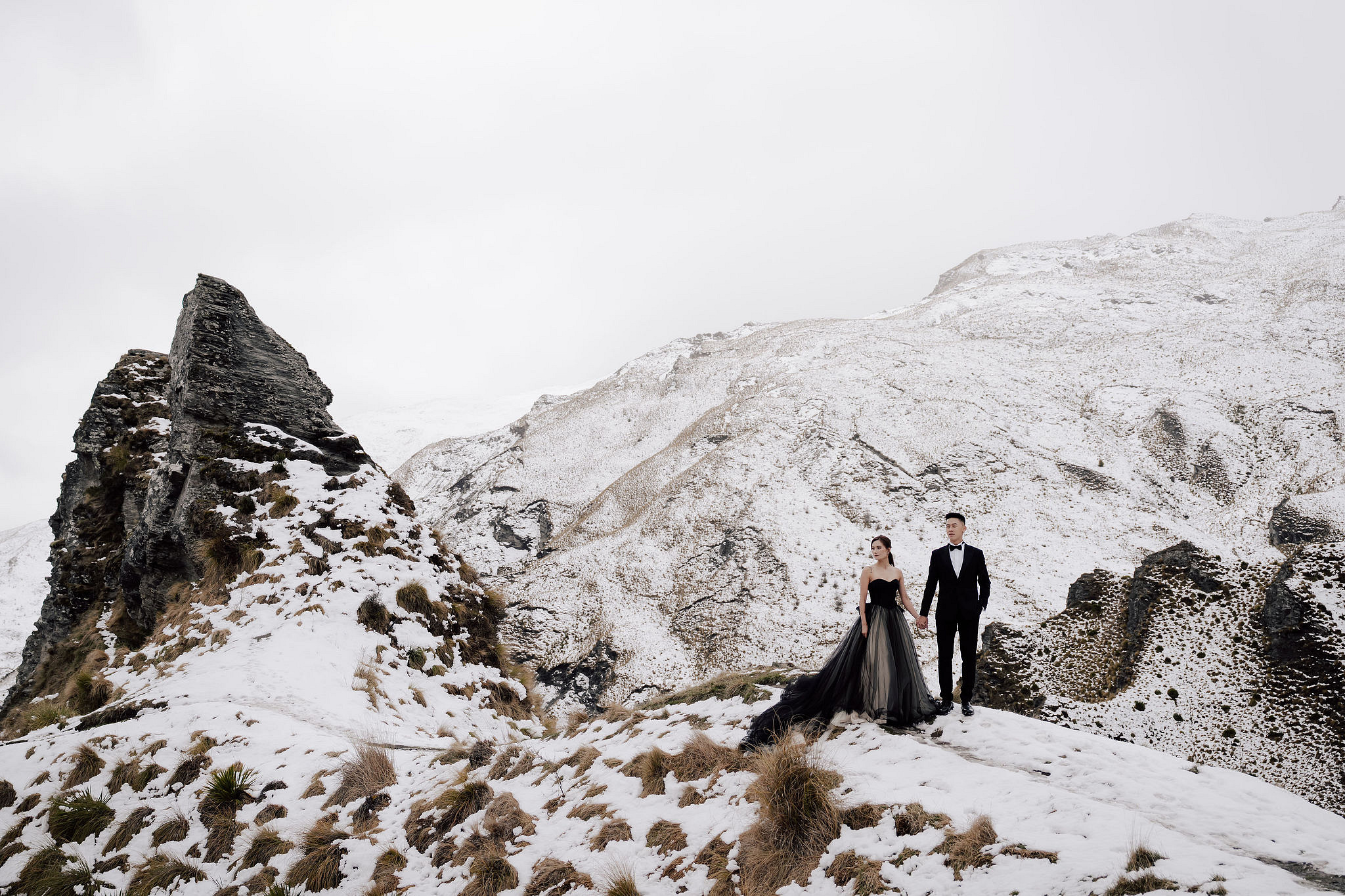 New Zealand Pre-Wedding Photoshoot | Queenstown, Lake Wakatipu, Skippers Canyon & Arrowtown at Skippers Canyon pre-wedding photo