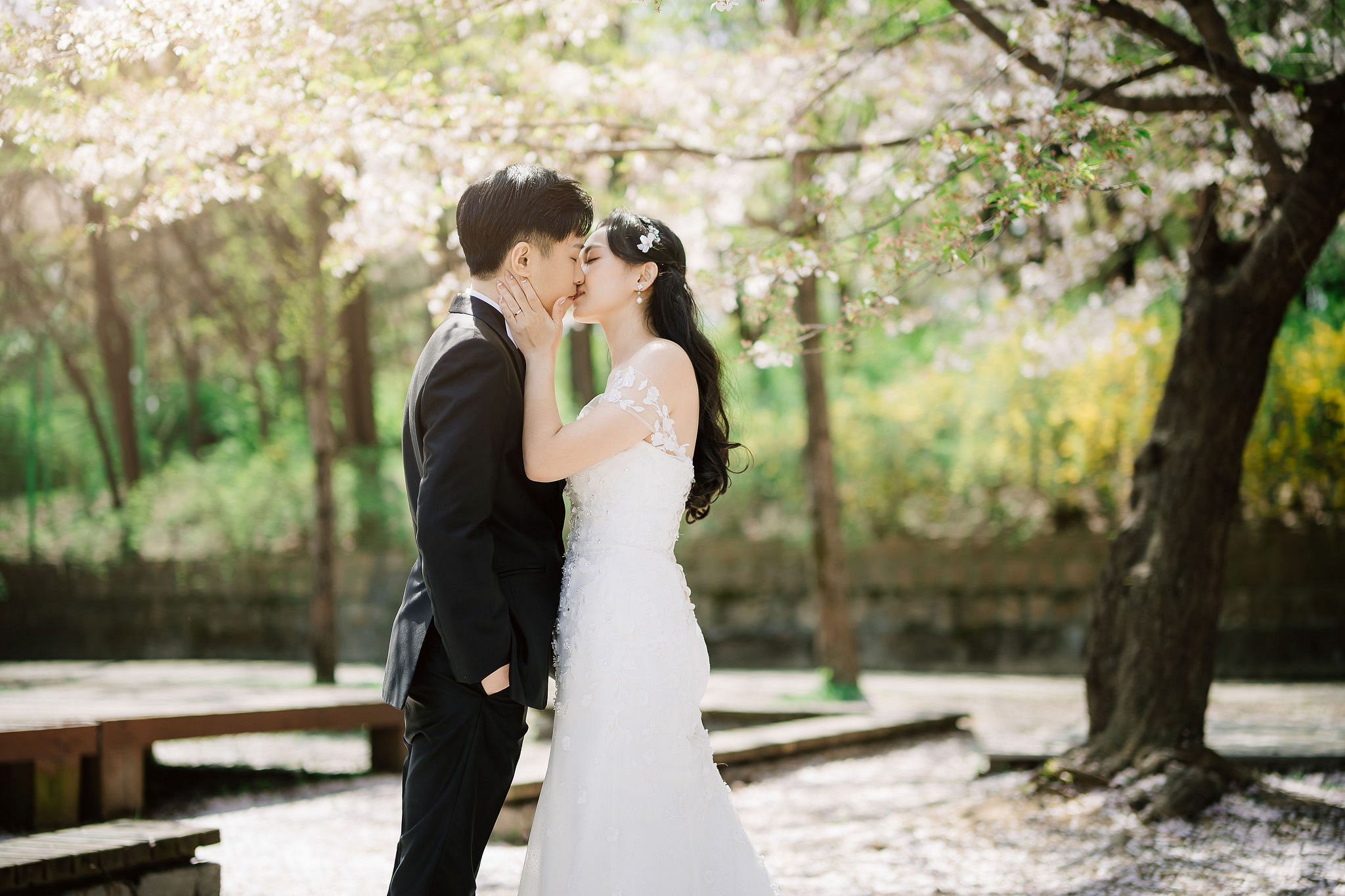 Seoul Pre-Wedding Photoshoot | Seoul Forest, Namsan Tower & Namsangol Hanok Village at Seoul Forest pre-wedding photo