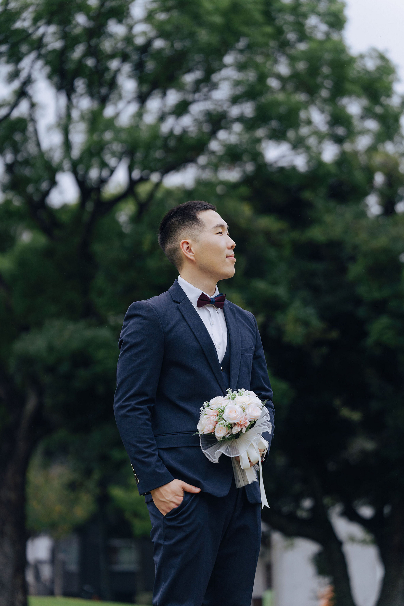Tokyo Pre-Wedding Photoshoot | Tokyo Shrine, Tokyo Riverfront & Shinjuku at Tokyo Riverfront pre-wedding photo