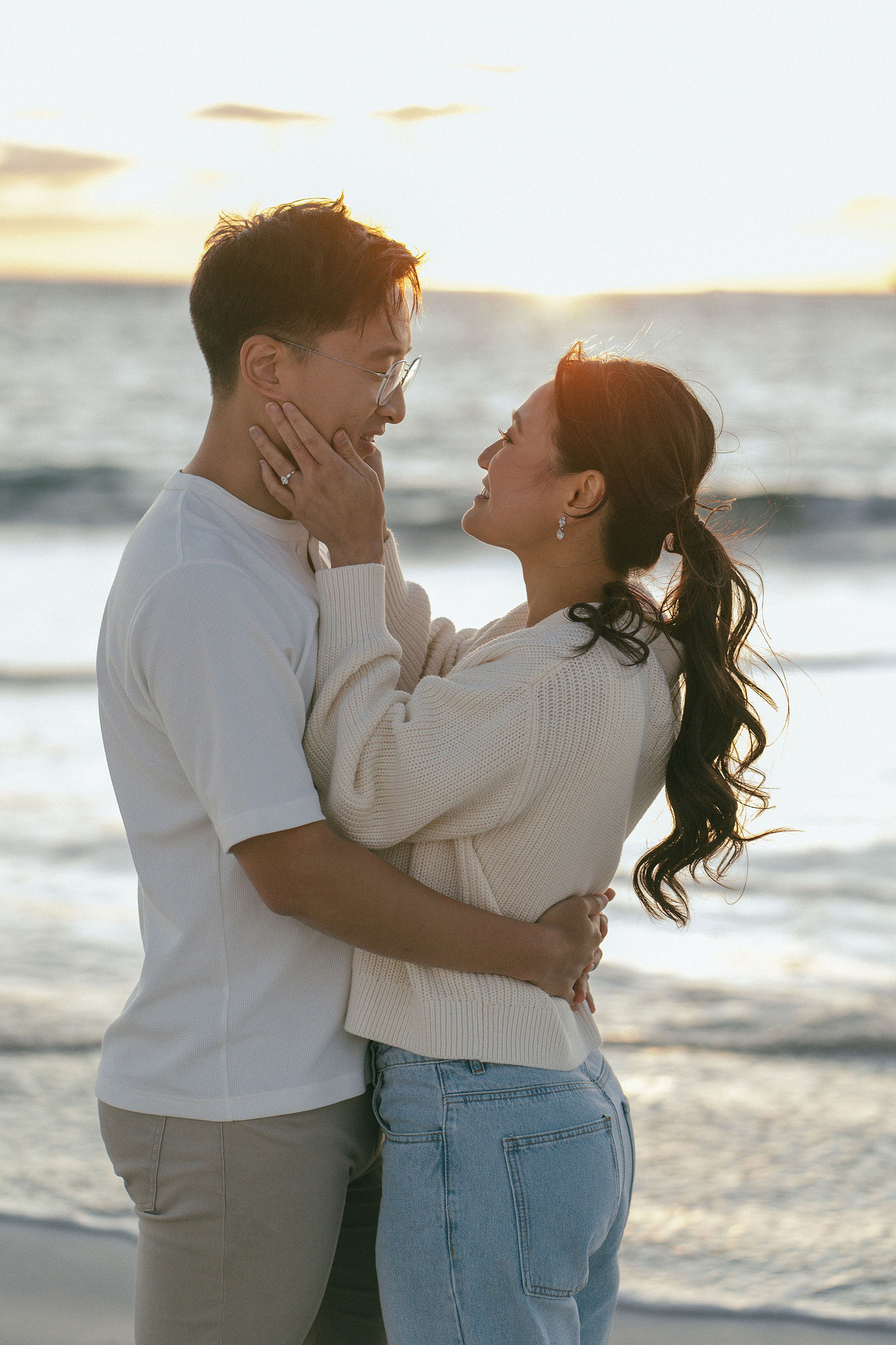 Perth Pre-Wedding Photoshoot | Wanneroo Pines, Yanchep National Park, Lancelin & Lancelin Beach at Lancelin Beach pre-wedding photo