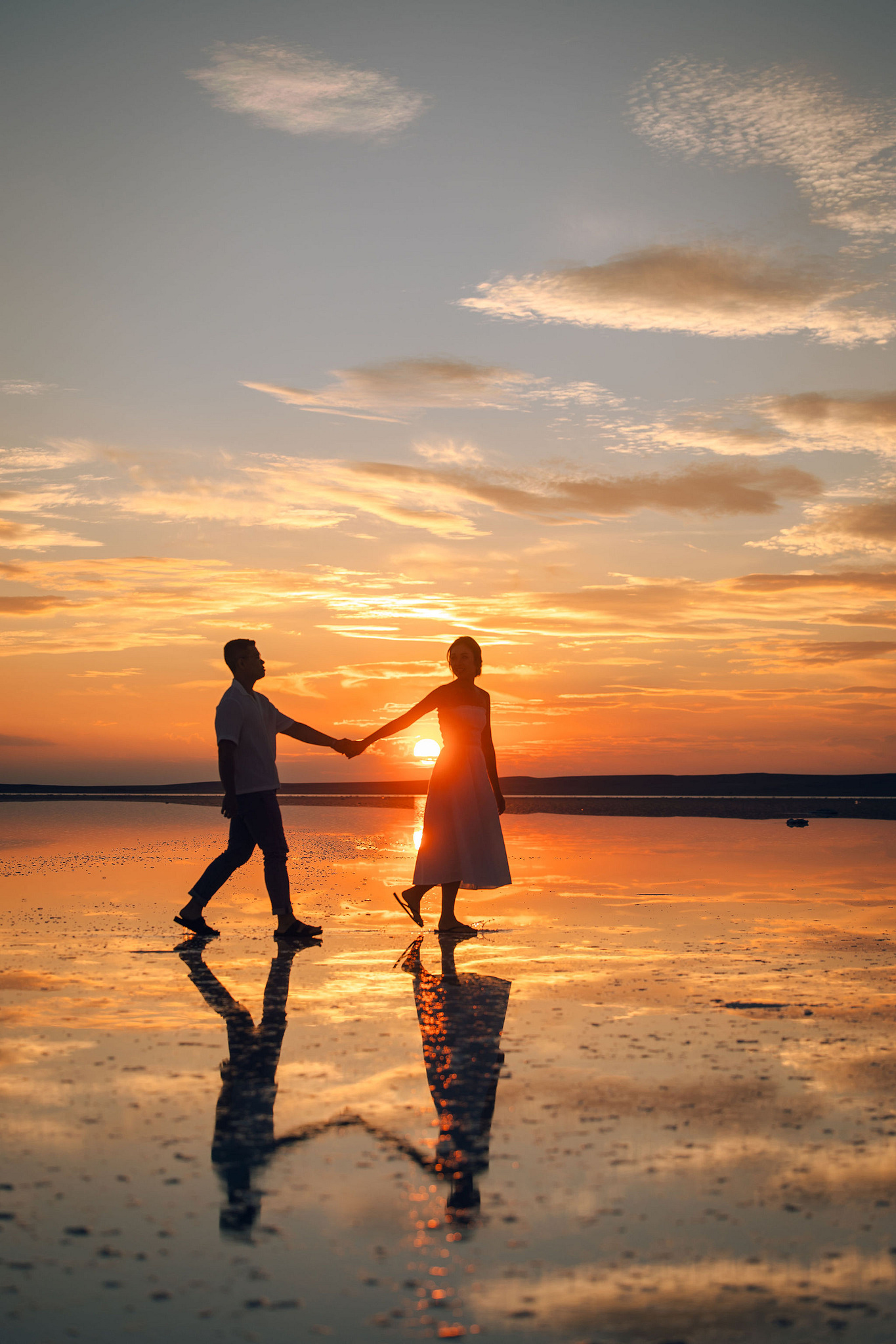 Cappadocia Pre-Wedding Photoshoot | Love Valley, Canyon, Lunar Cappadocian Hotel & Lake Tuz at Salt Lake pre-wedding photo
