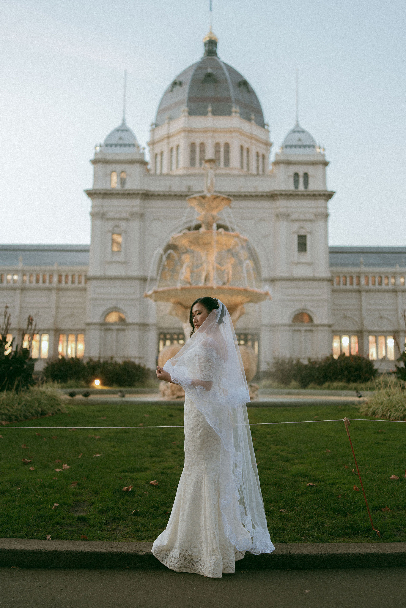 Melbourne Pre-Wedding Photoshoot | Gum Gully Farm, Studley Park & Carlton Gardens at Carlton Gardens pre-wedding photo