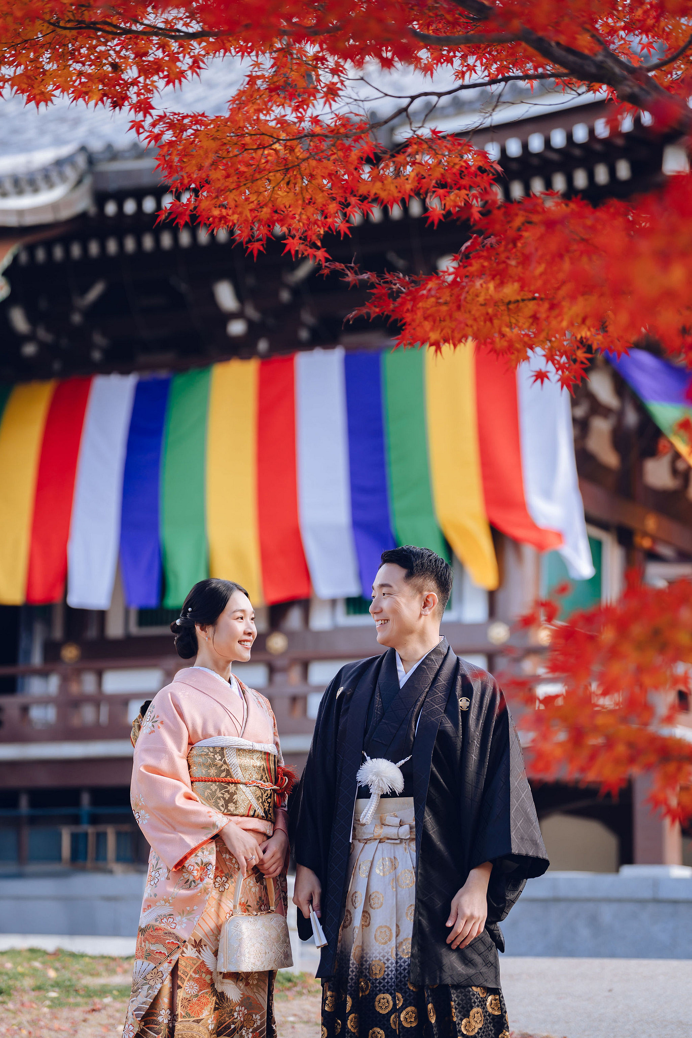 Kyoto Pre-Wedding Photoshoot | Historic Pagoda Streets & Nara Grasslands at Historic Kyoto Streets & Pagoda pre-wedding photo