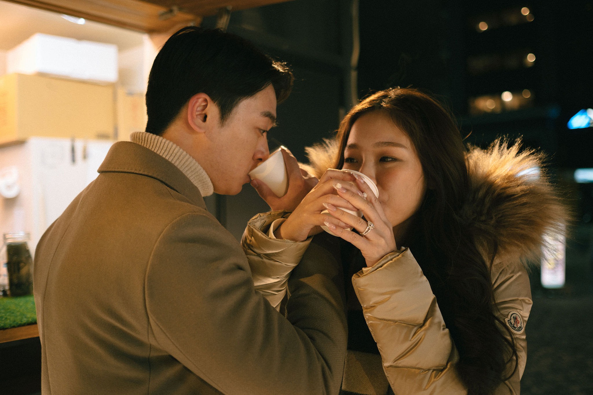 Hokkaido Pre-Wedding Photoshoot | Birch Forest, Rusutsu Resort & Hirafu Village at Hirafu Village pre-wedding photo