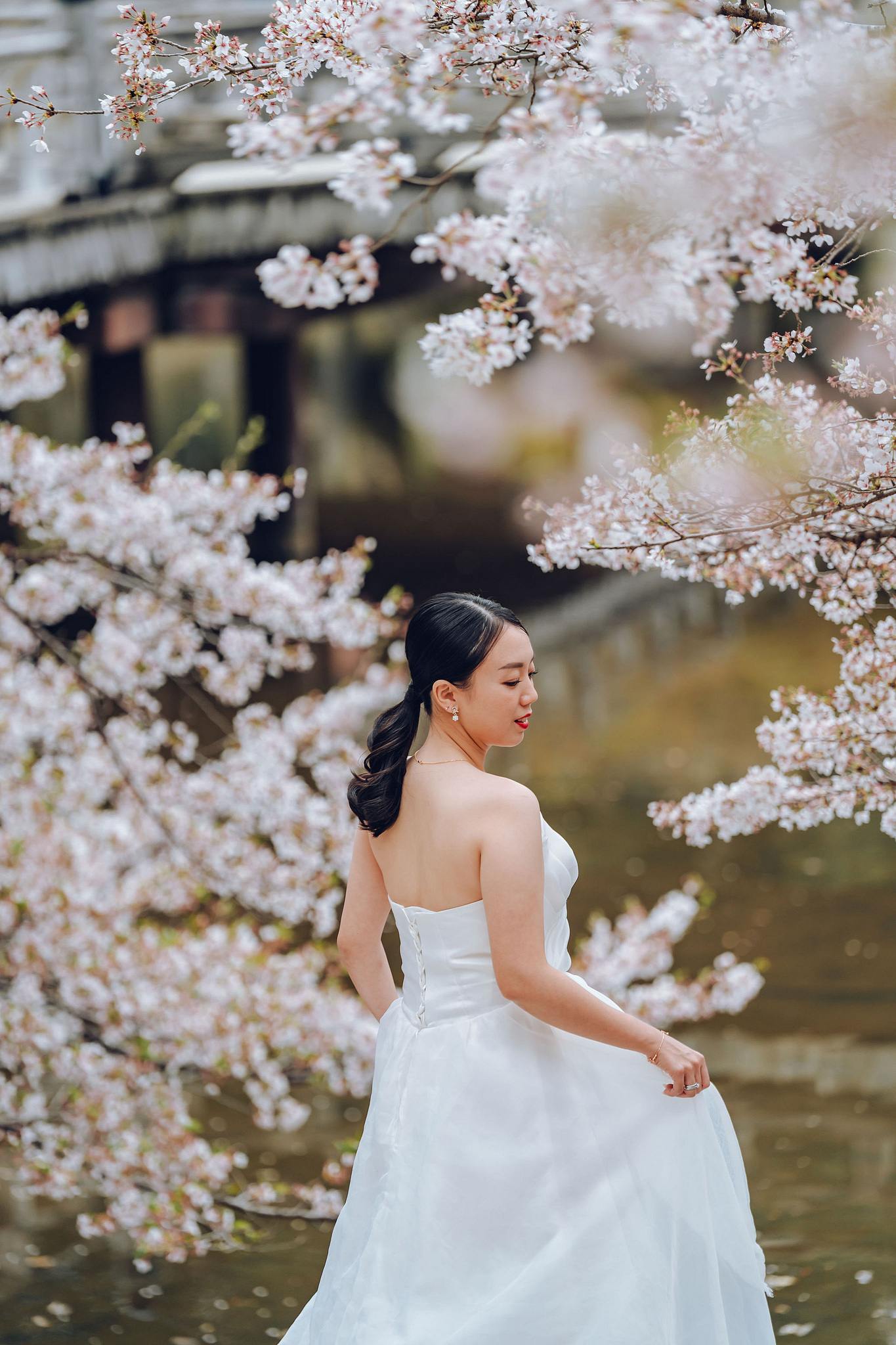 Kyoto Pre-Wedding Photoshoot | Historic Higashiyama Streets, Keage Incline & Nara Park at Keage Incline & Kamo Riverbanks pre-wedding photo