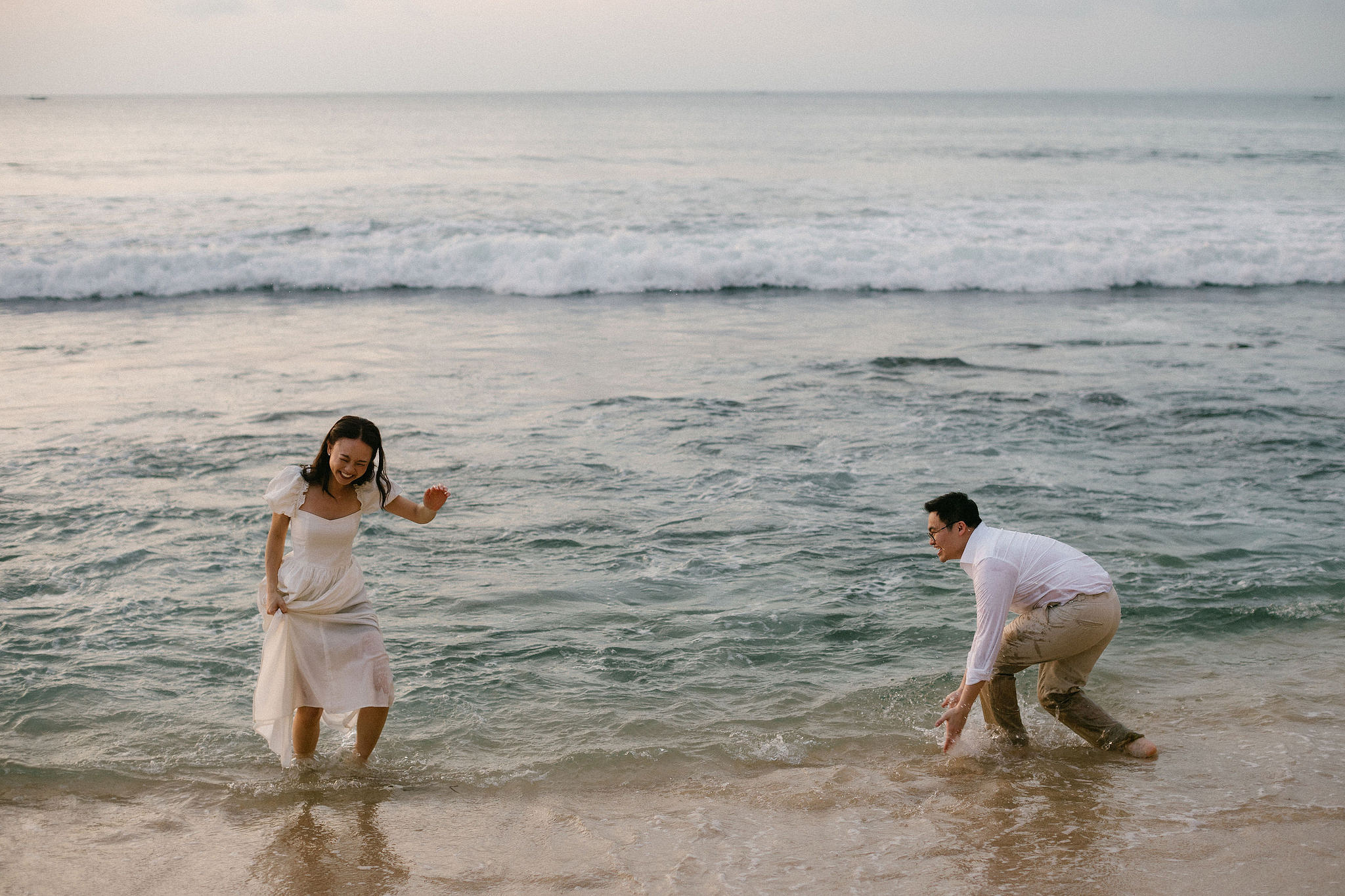Bali Pre-Wedding Photoshoot | Pinggan Village, Lava Fields, Twin Cliff Valley & Beach at Beach pre-wedding photo