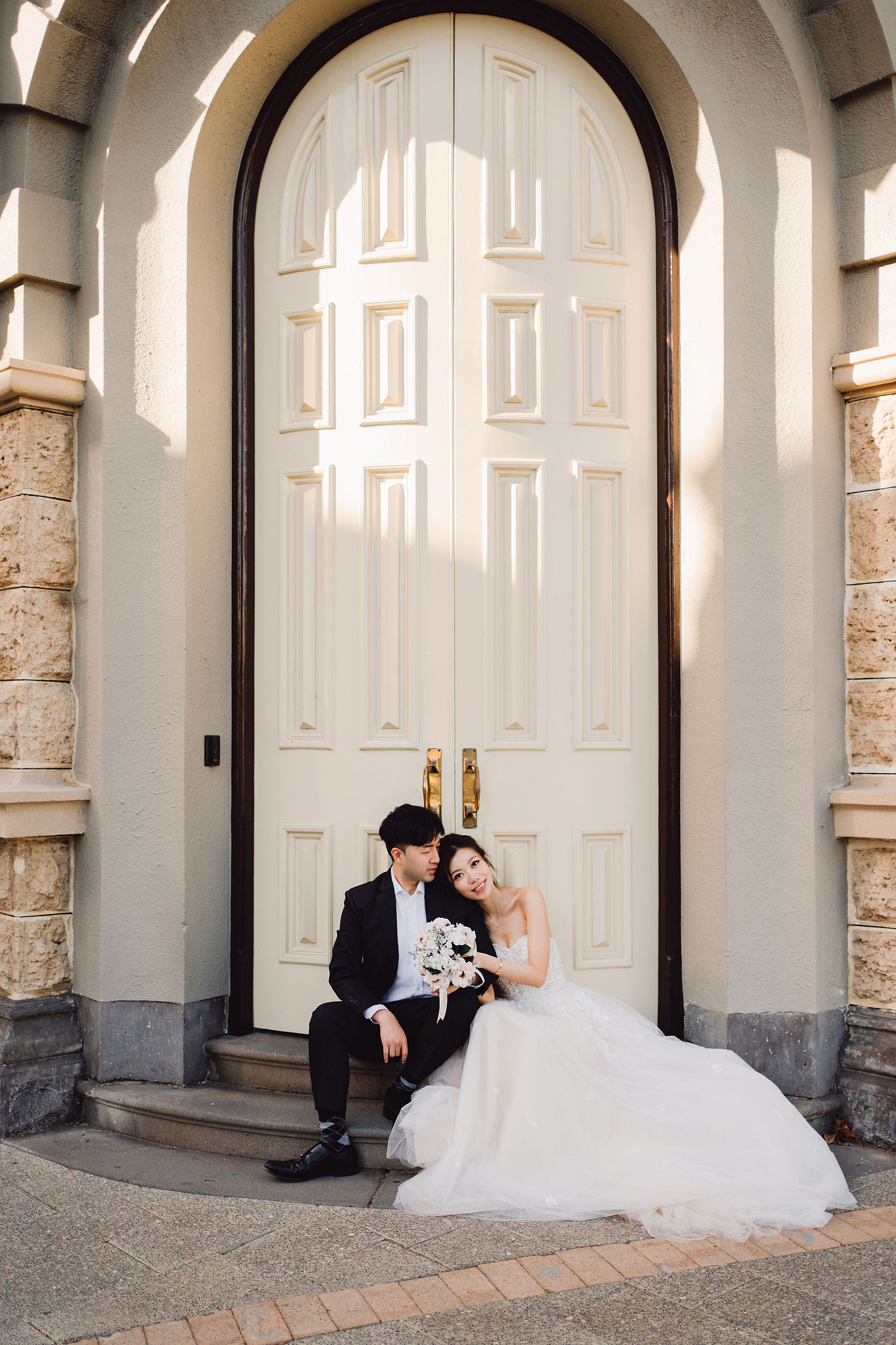 Perth Pre-Wedding Photoshoot | Fremantle, Lancelin, UWA & Coogee Beach at Fremantle pre-wedding photo