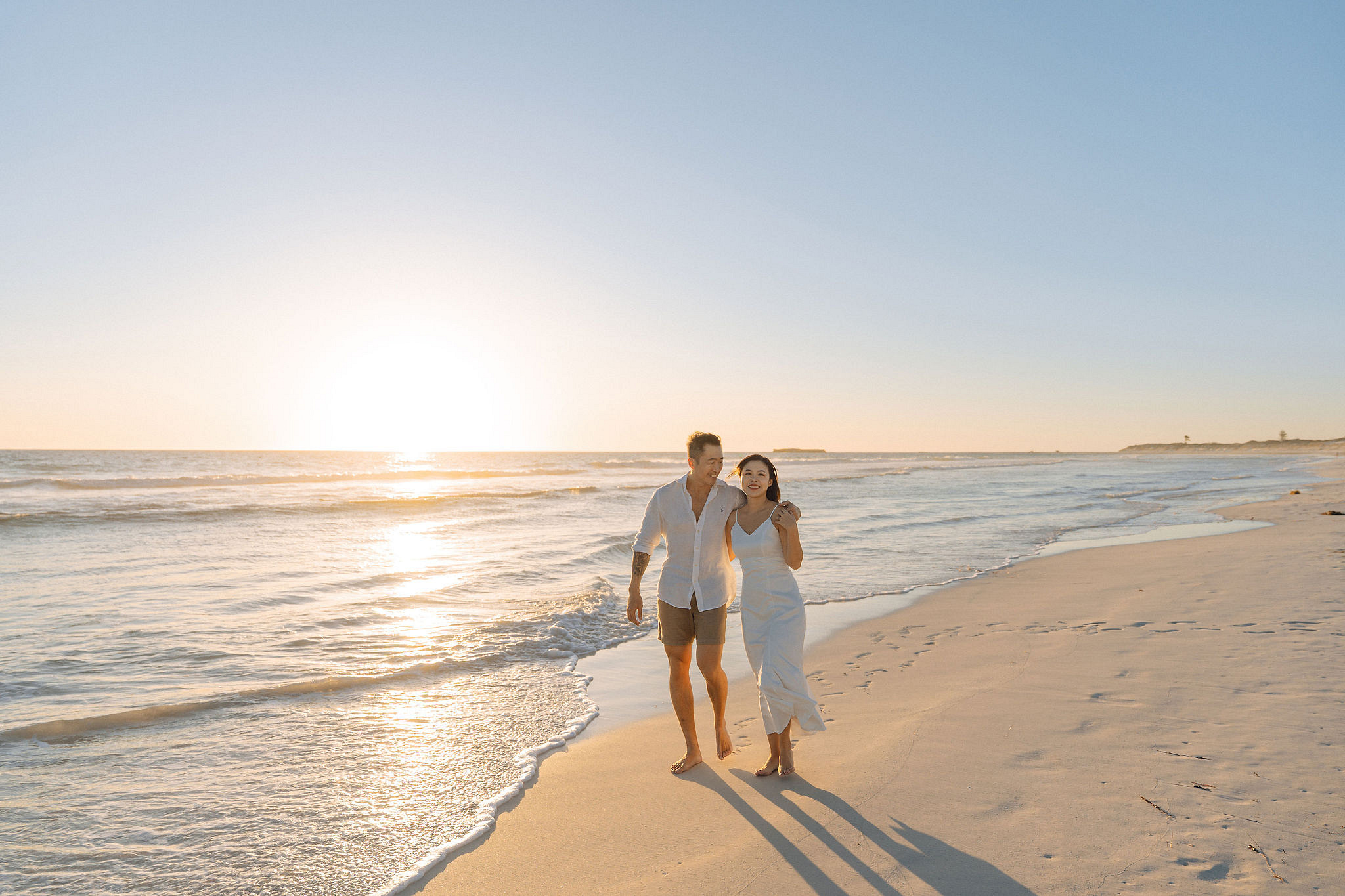 Perth Pre-Wedding Photoshoot | Bell Rapids, Lancelin & Trigg Beach at Trigg Beach pre-wedding photo