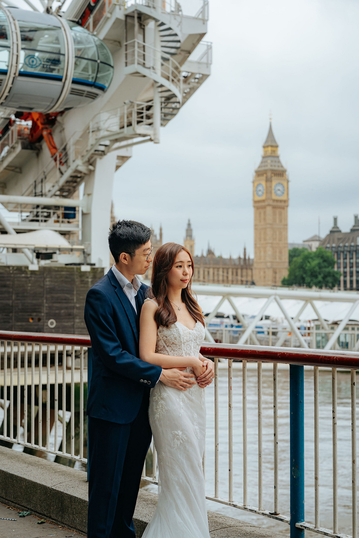London Pre-Wedding Photoshoot | Westminster, Big Ben & the London Eye at Westminster pre-wedding photo