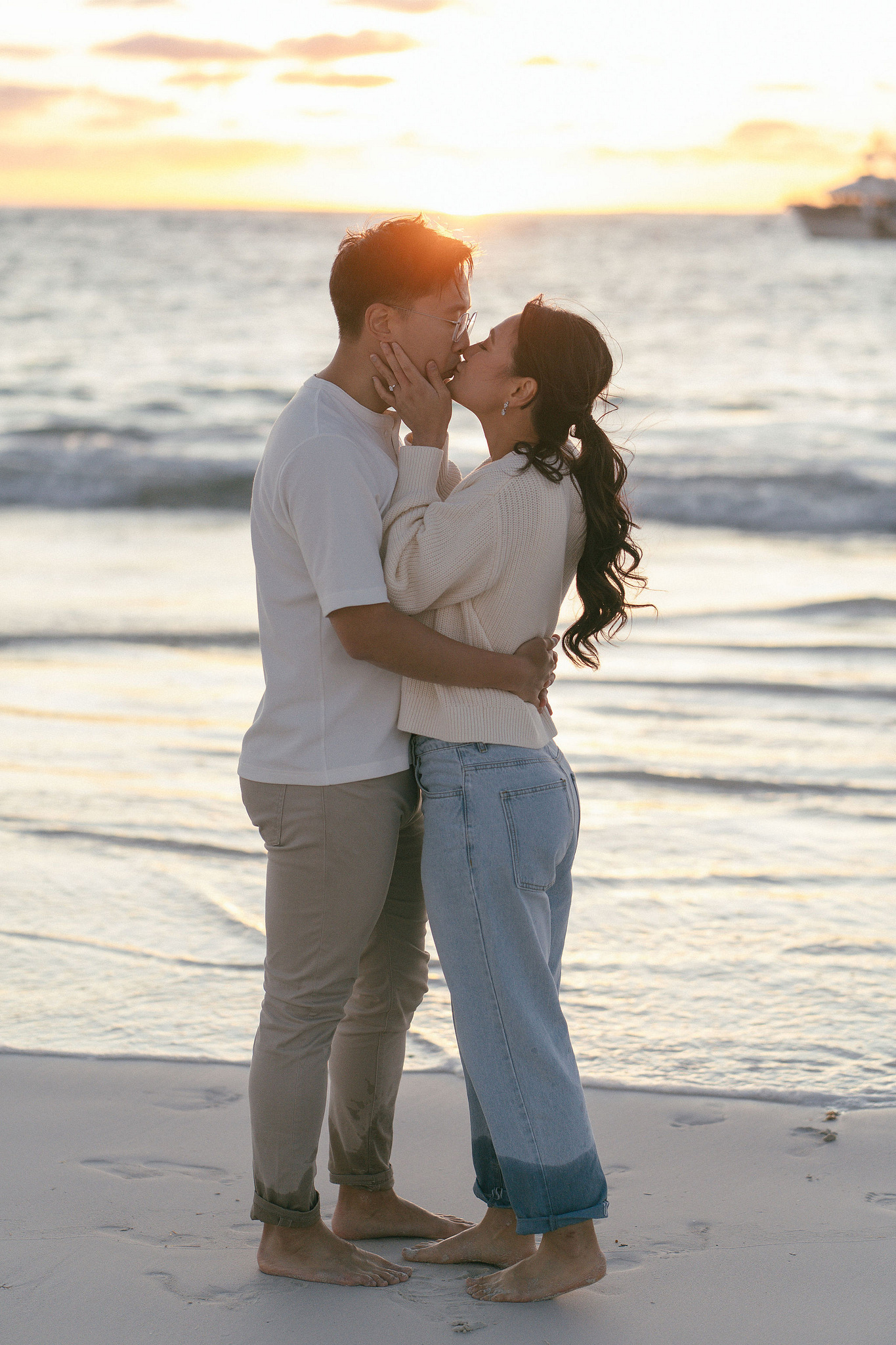 Perth Pre-Wedding Photoshoot | Wanneroo Pines, Yanchep National Park, Lancelin & Lancelin Beach at Lancelin Beach pre-wedding photo
