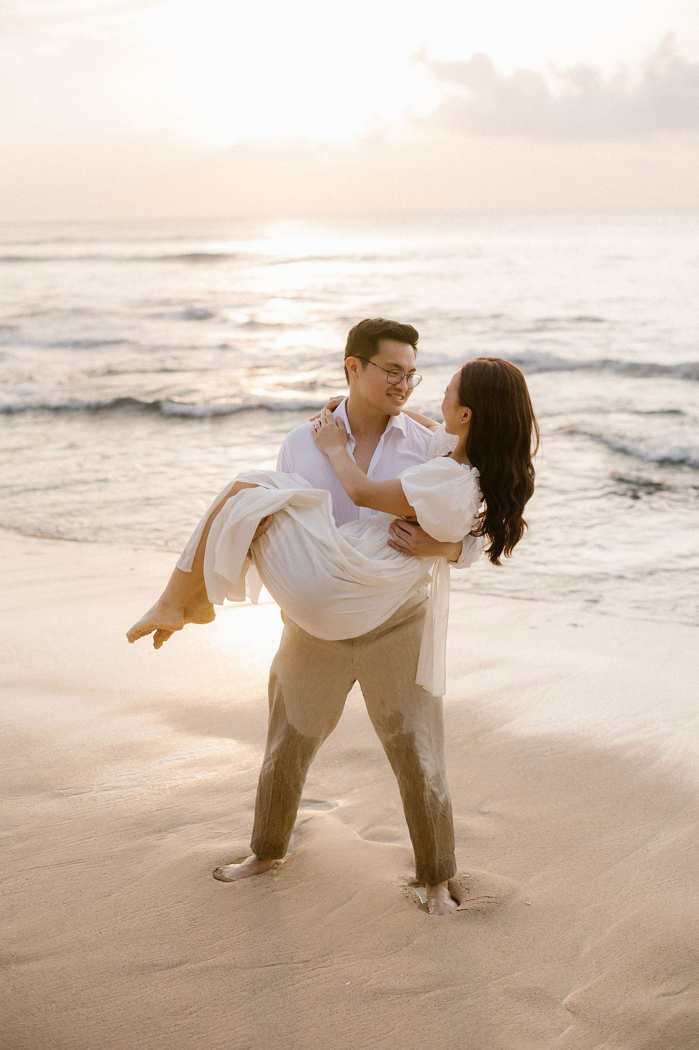 Bali Pre-Wedding Photoshoot | Pinggan Village, Lava Fields, Twin Cliff Valley & Beach at Beach pre-wedding photo