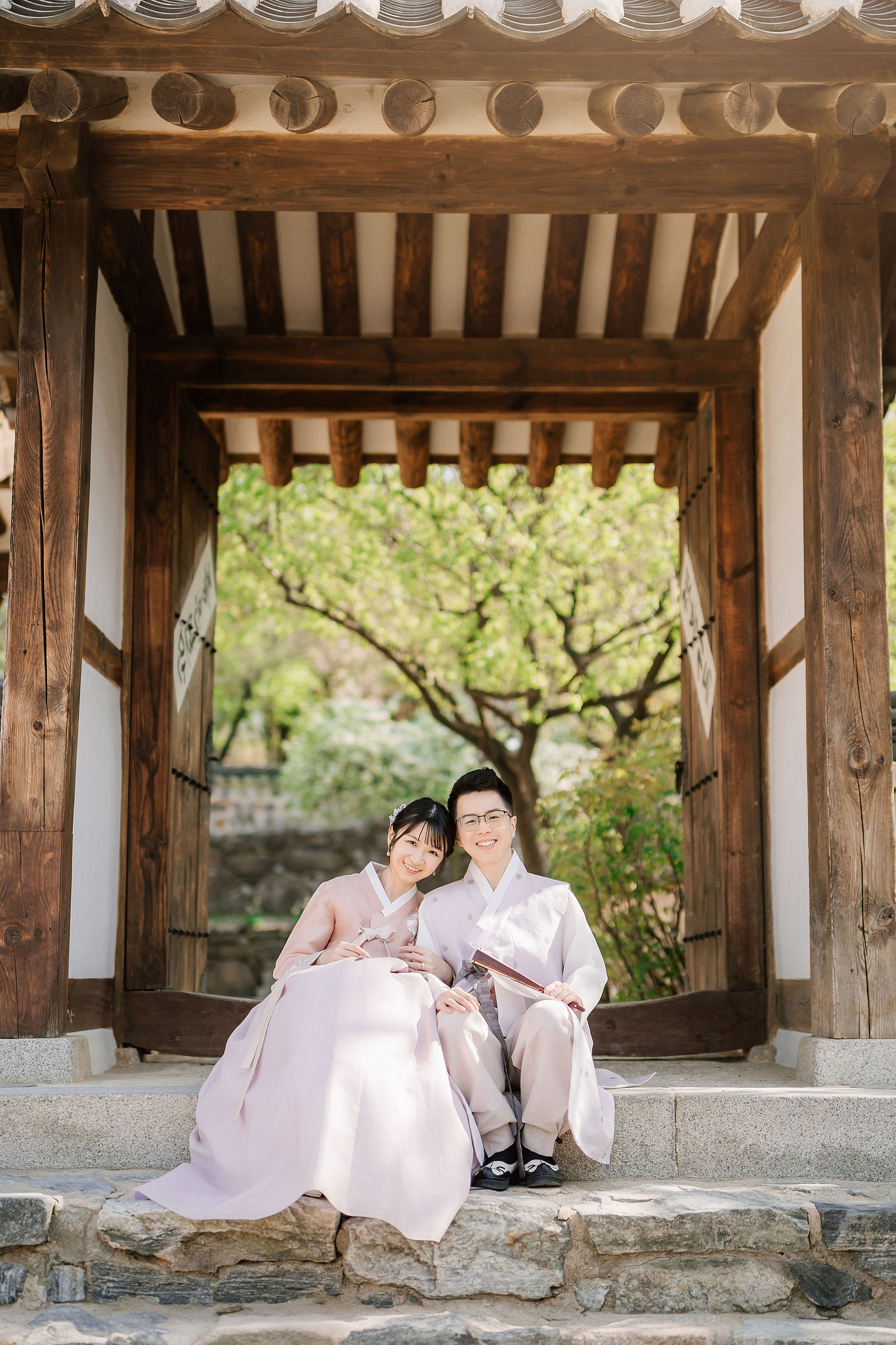 Seoul Pre-Wedding Photoshoot | Seoul Forest, Namsangol Hanok Village & Samcheong-dong at Namsangol Hanok Village pre-wedding photo
