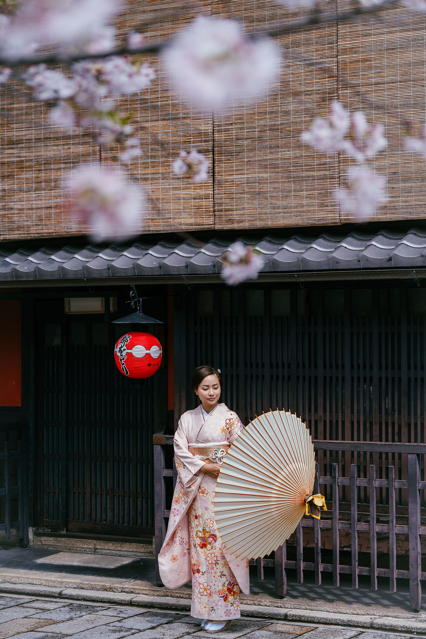 Kyoto Pre-Wedding Photoshoot | Gion Canal, Ninenzaka & Mount Wakakusa at Gion Shirakawa Canal pre-wedding photo