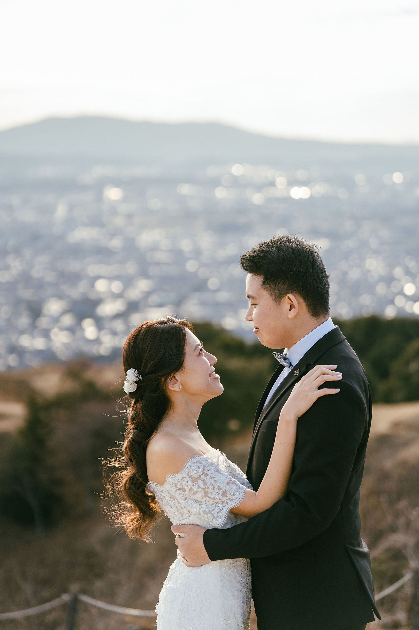 Kyoto Pre-Wedding Photoshoot | Nara Park, Gion & Mount Wakakusa at Mount Wakakusa pre-wedding photo