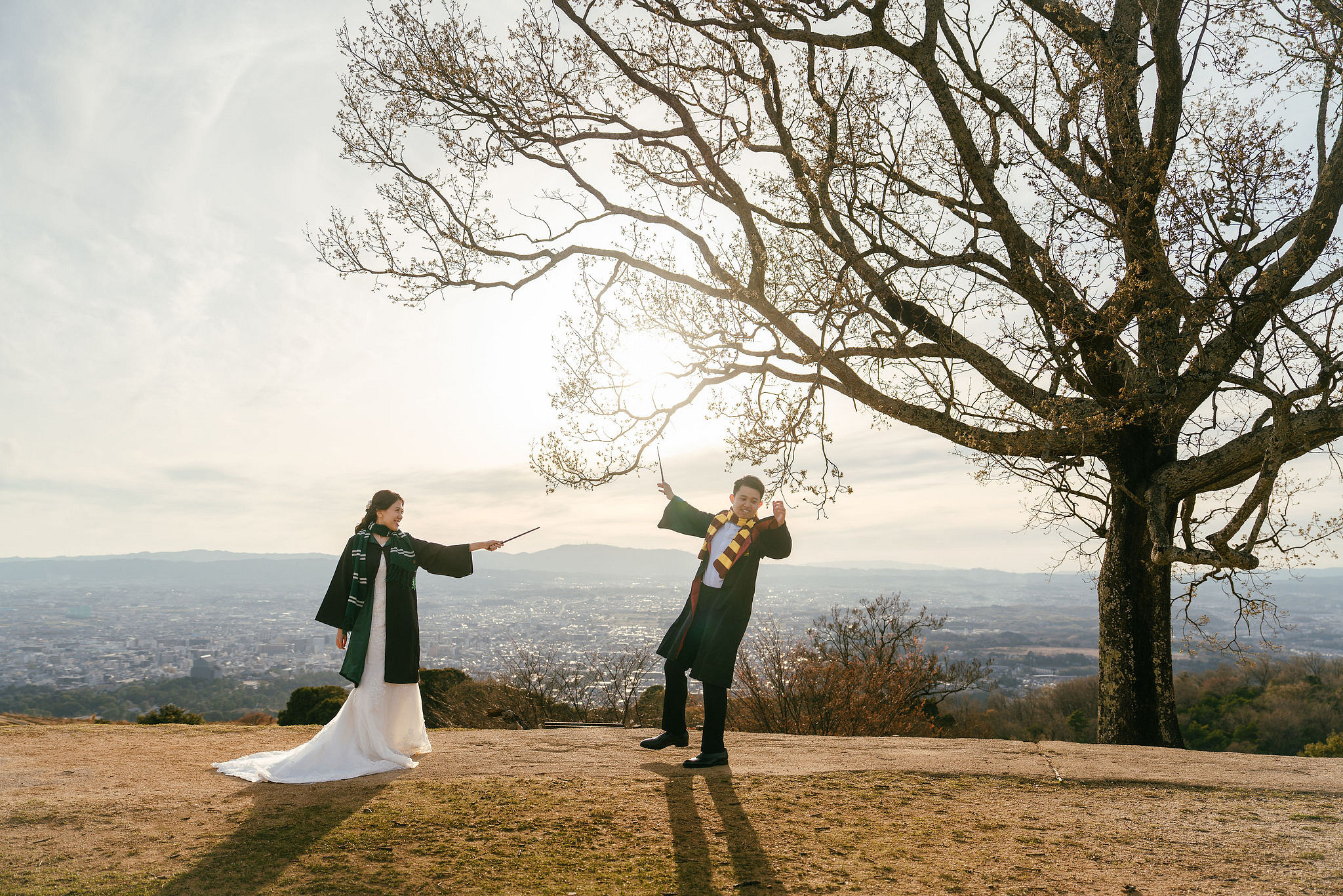 Kyoto Pre-Wedding Photoshoot | Nara Park, Gion & Mount Wakakusa at Mount Wakakusa pre-wedding photo
