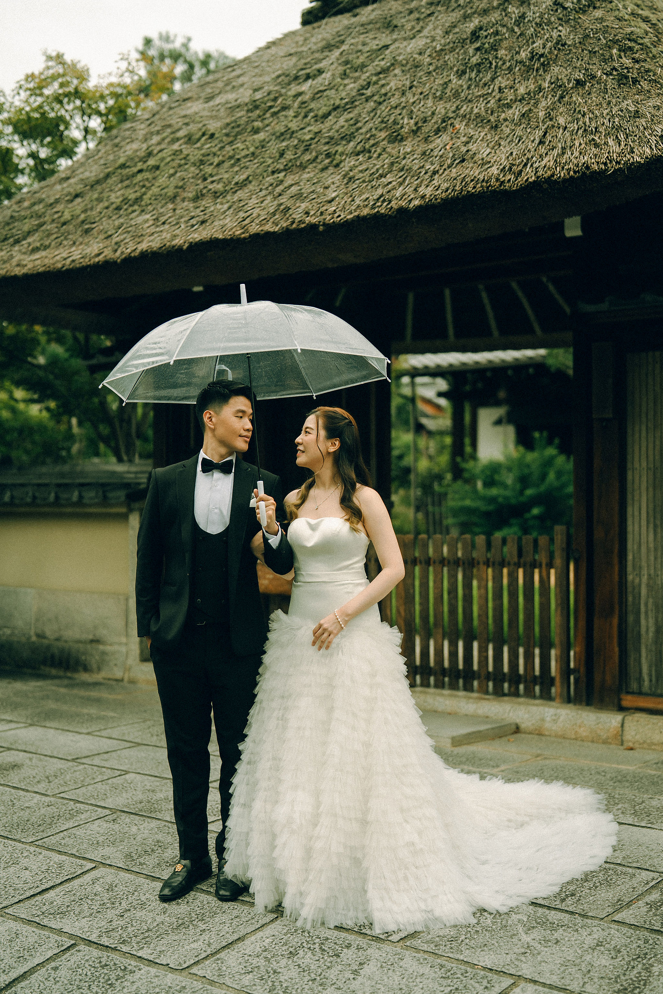 Kyoto Pre-Wedding Photoshoot | Fushimi Inari, Gion & Nara Park at Gion District & Historic Streets pre-wedding photo