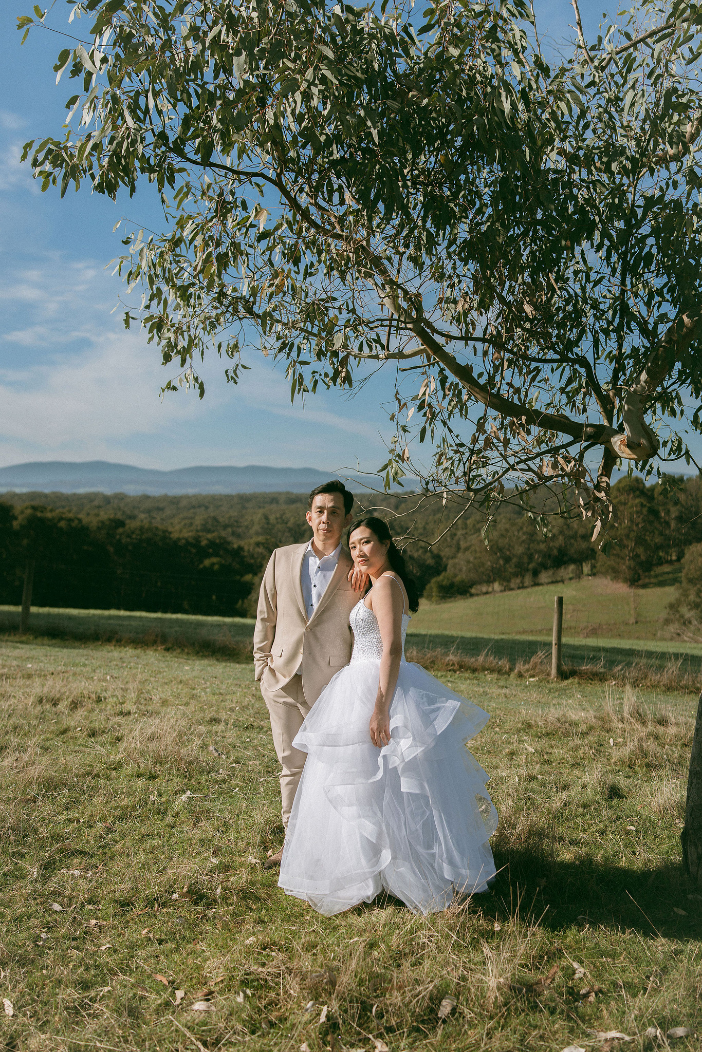Melbourne Pre-Wedding Photoshoot | Gum Gully Farm, Studley Park & Carlton Gardens at Gum Gully Farm pre-wedding photo