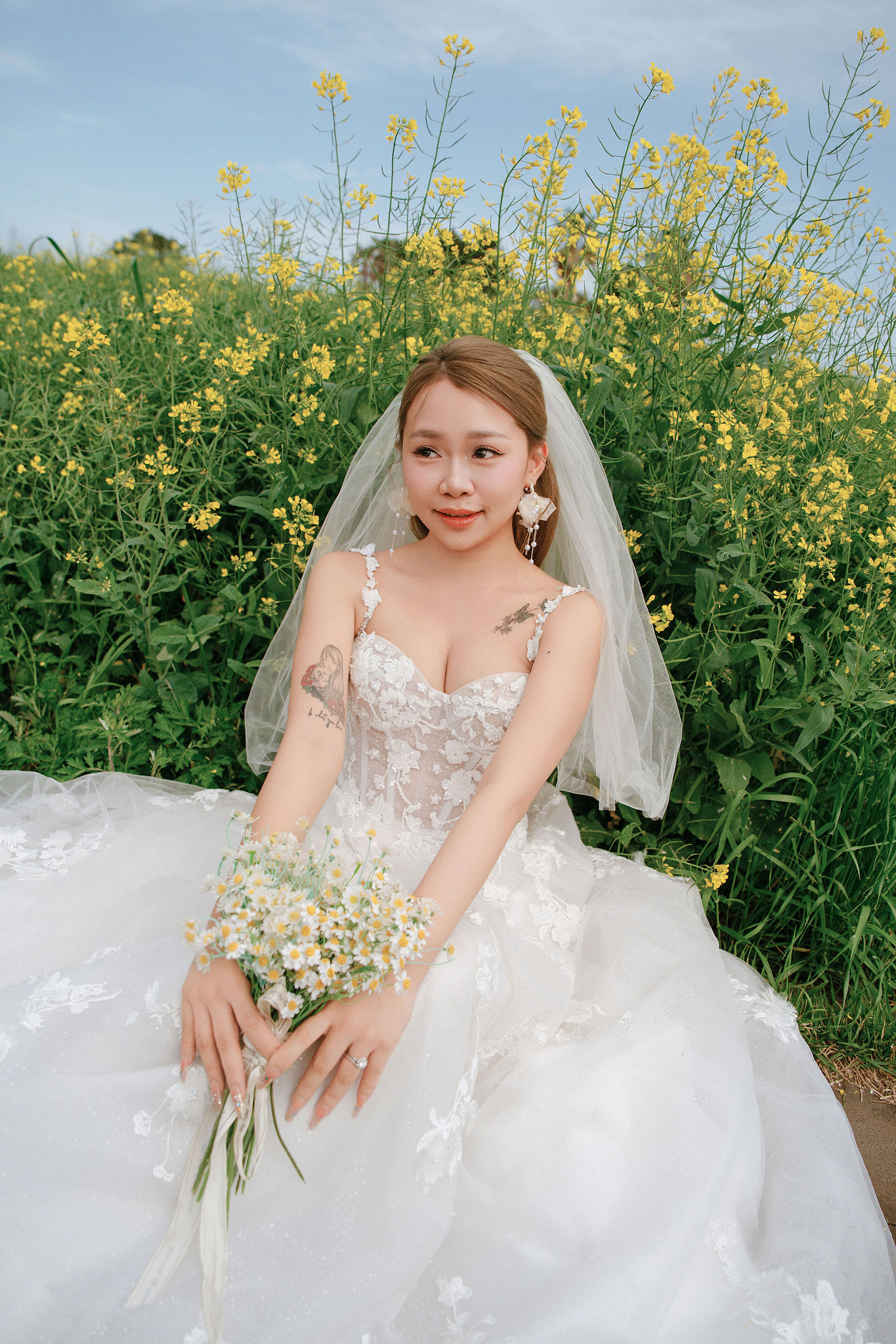 Jeju Pre-Wedding Photoshoot | Sangye-dong Forest, Yerae Ecological Park & Hyeopjae Beach at Yerae Ecological Park pre-wedding photo