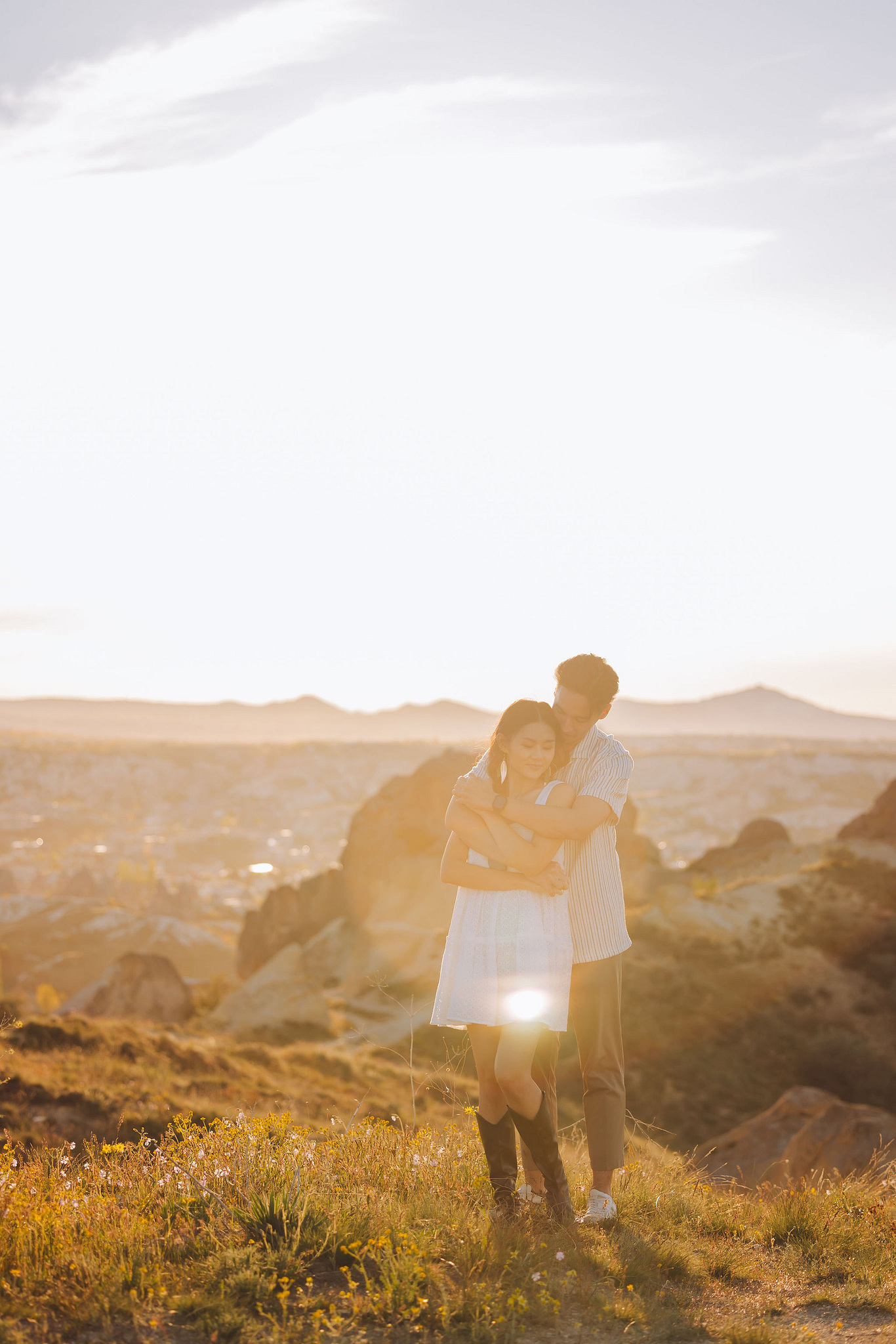 Cappadocia Pre-Wedding Photoshoot | Love Valley, Rooftop Terrace, Horse Ranch & Canyon at Canyon pre-wedding photo