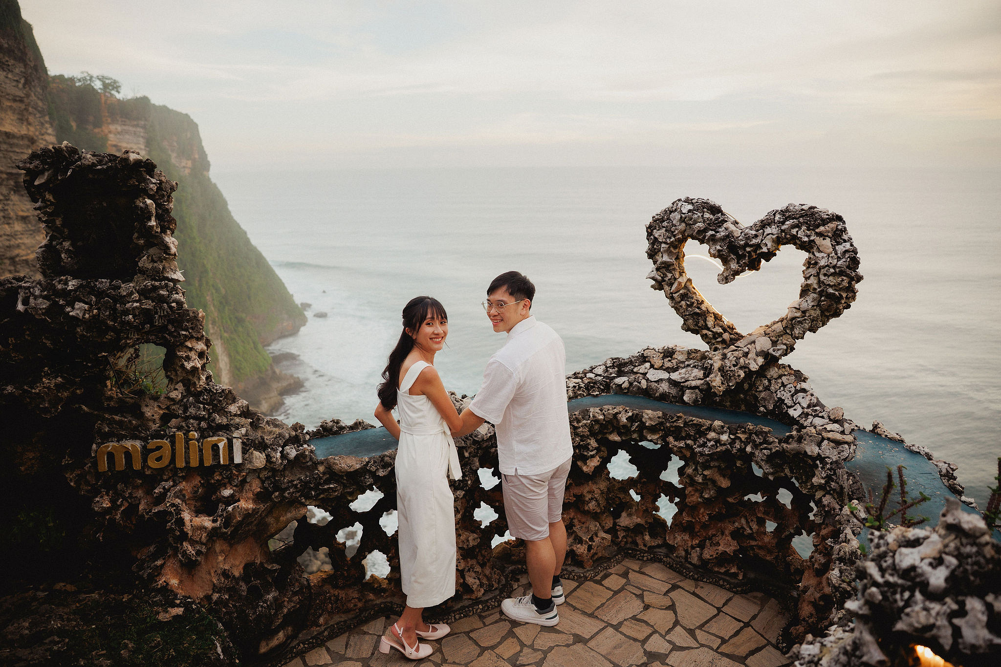 Bali Pre-Wedding Photoshoot | Pinggan Village, Sawangan Beach, Twin Cliff Valley & Malini Uluwatu at Malini Uluwatu   pre-wedding photo
