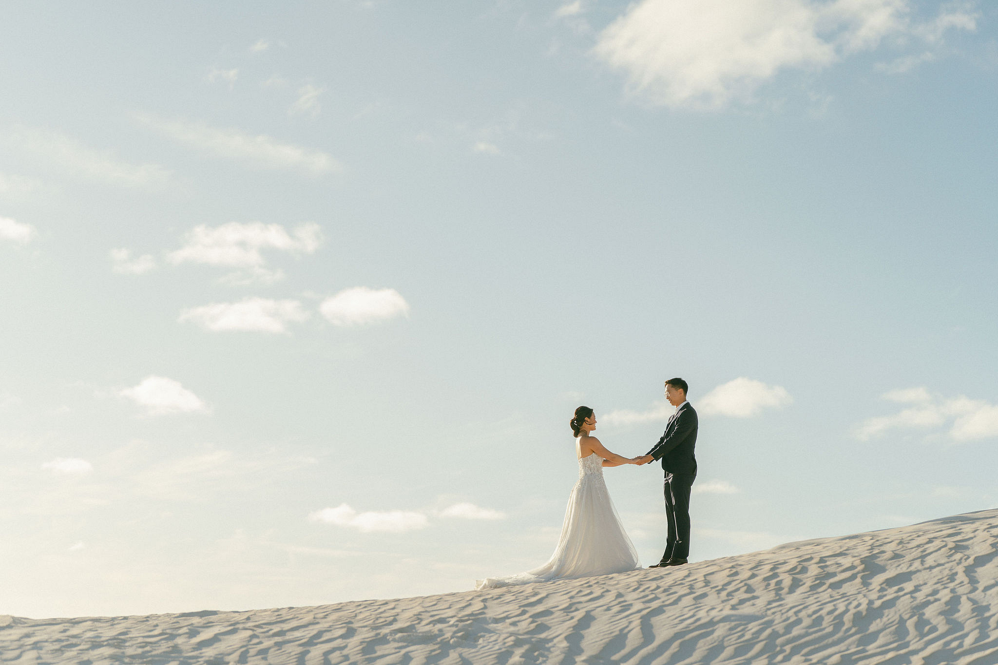 Perth Pre-Wedding Photoshoot | Wanneroo Pines, Yanchep National Park, Lancelin & Lancelin Beach at Lancelin Sand Dunes pre-wedding photo