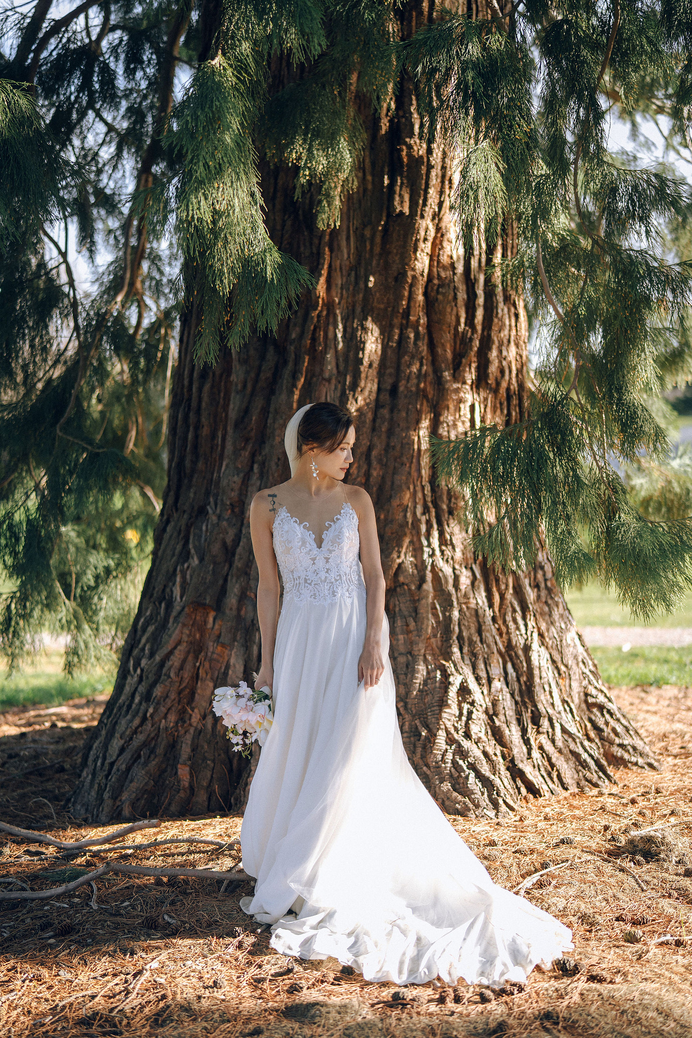 New Zealand Pre-Wedding Photoshoot | Queenstown, Lake Wakatipu, Skippers Canyon & Arrowtown at Arrowtown Hut and Woods pre-wedding photo